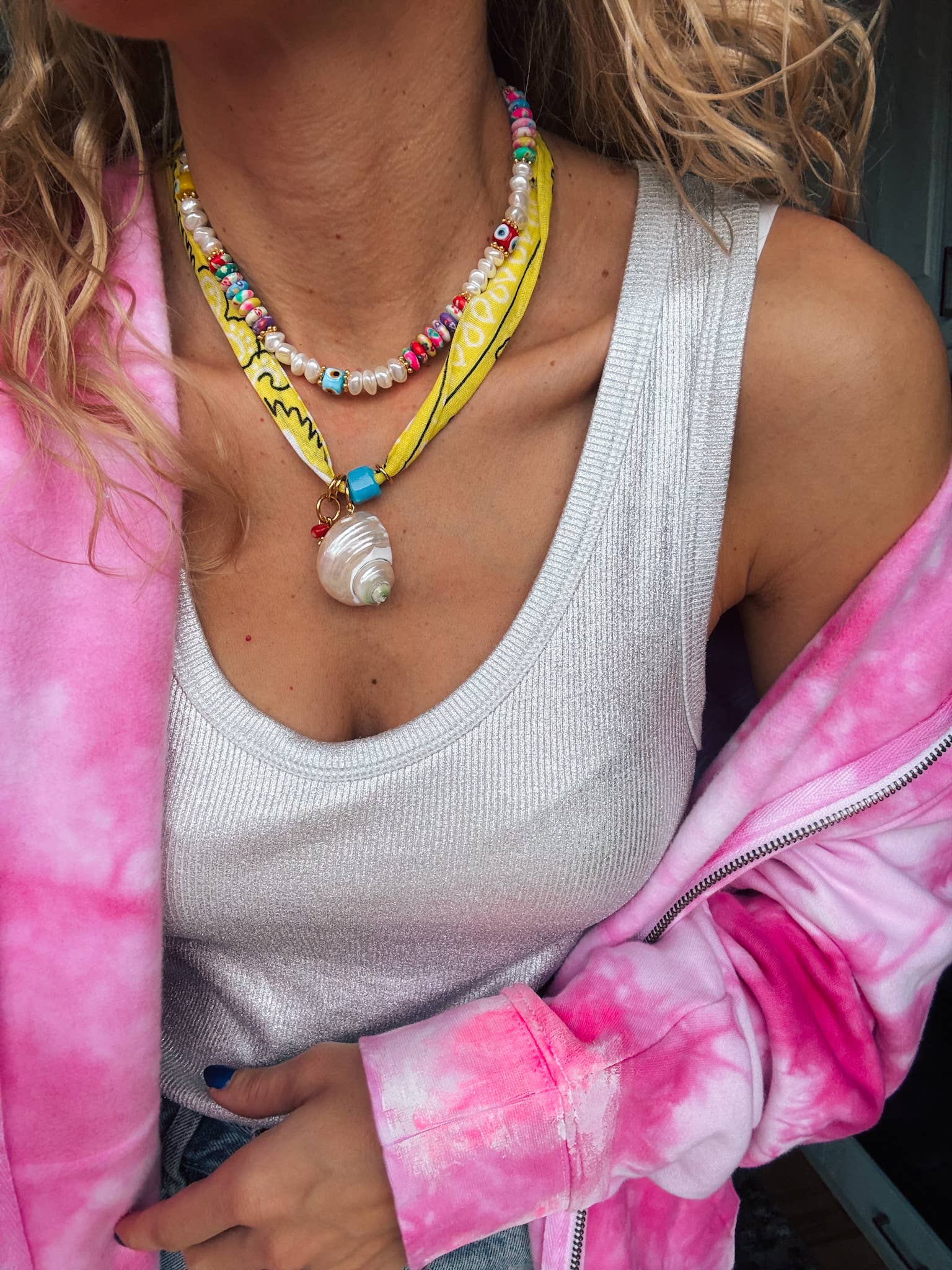 Bandana Shell Necklace