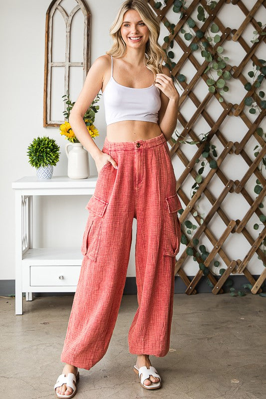 Trinity Gauze Cargo Pants | FINAL SALE