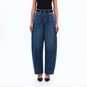 Sage Super High Rise Barrel Denim