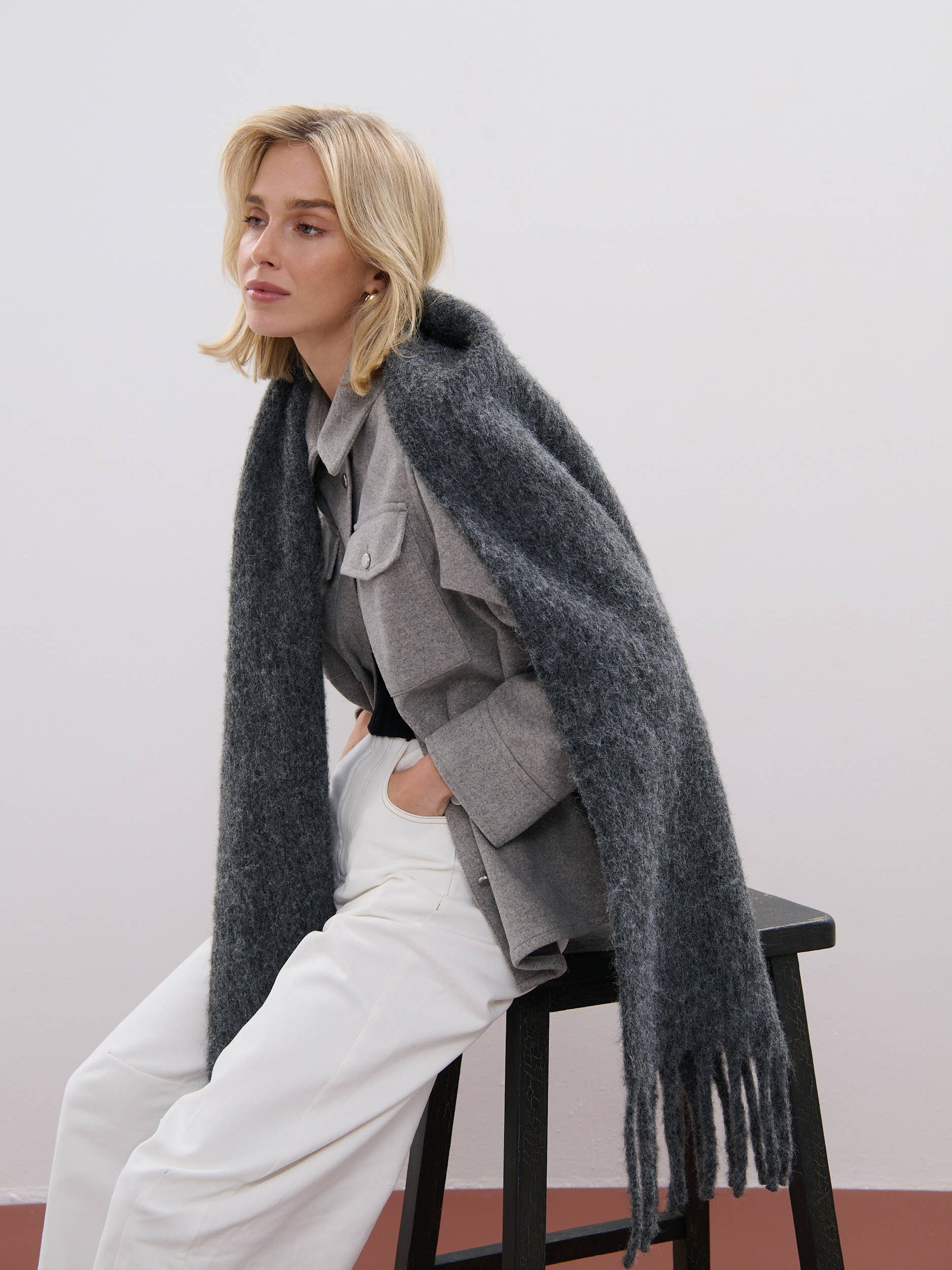 Betty Plain Wool Scarf FINAL SALE