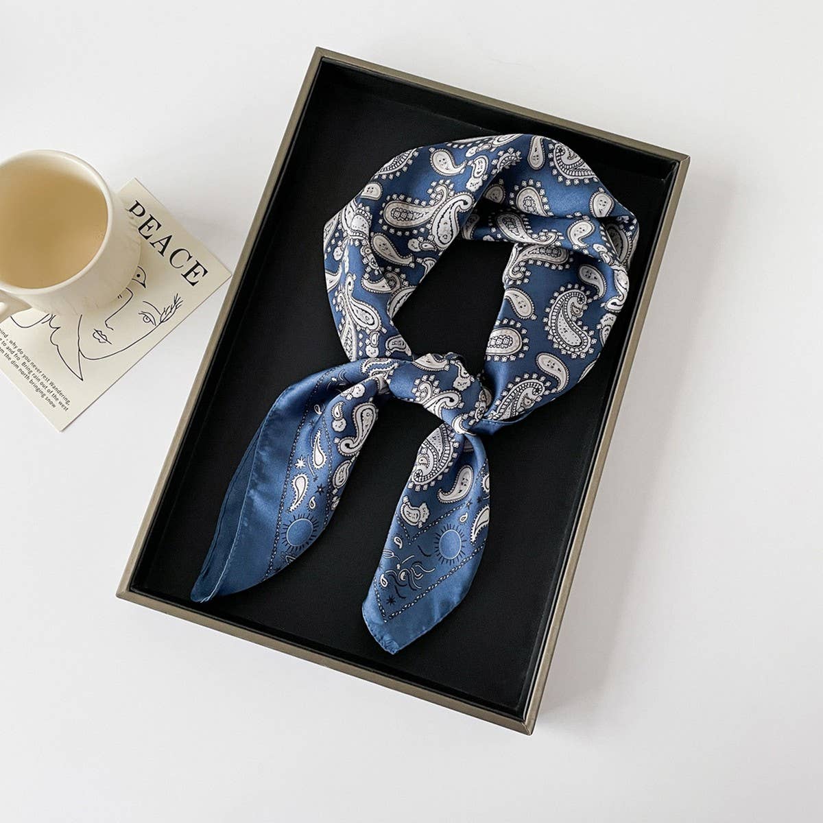 Cashew Print Silk Scarf