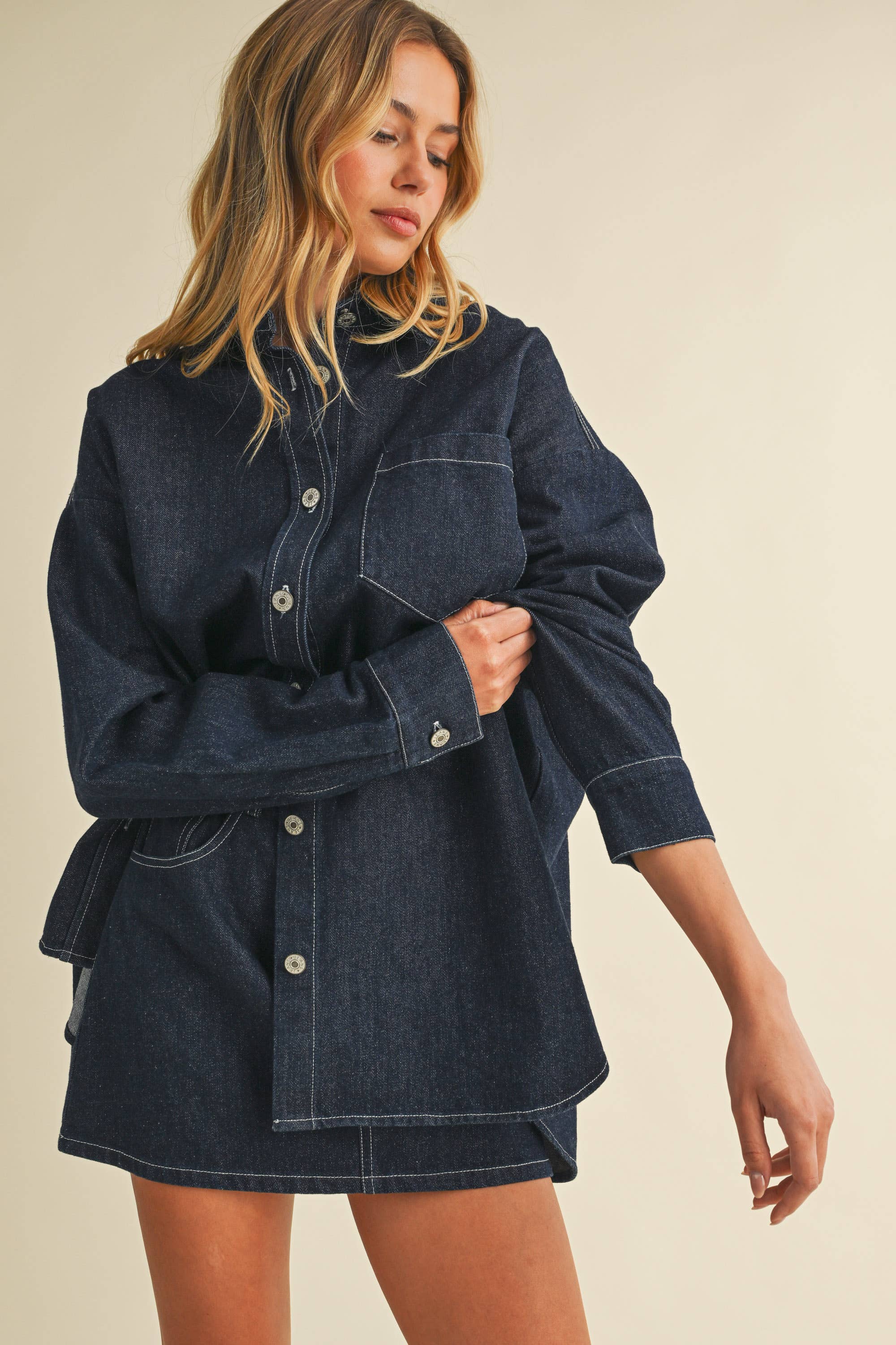 Cara Denim Mini Skirt