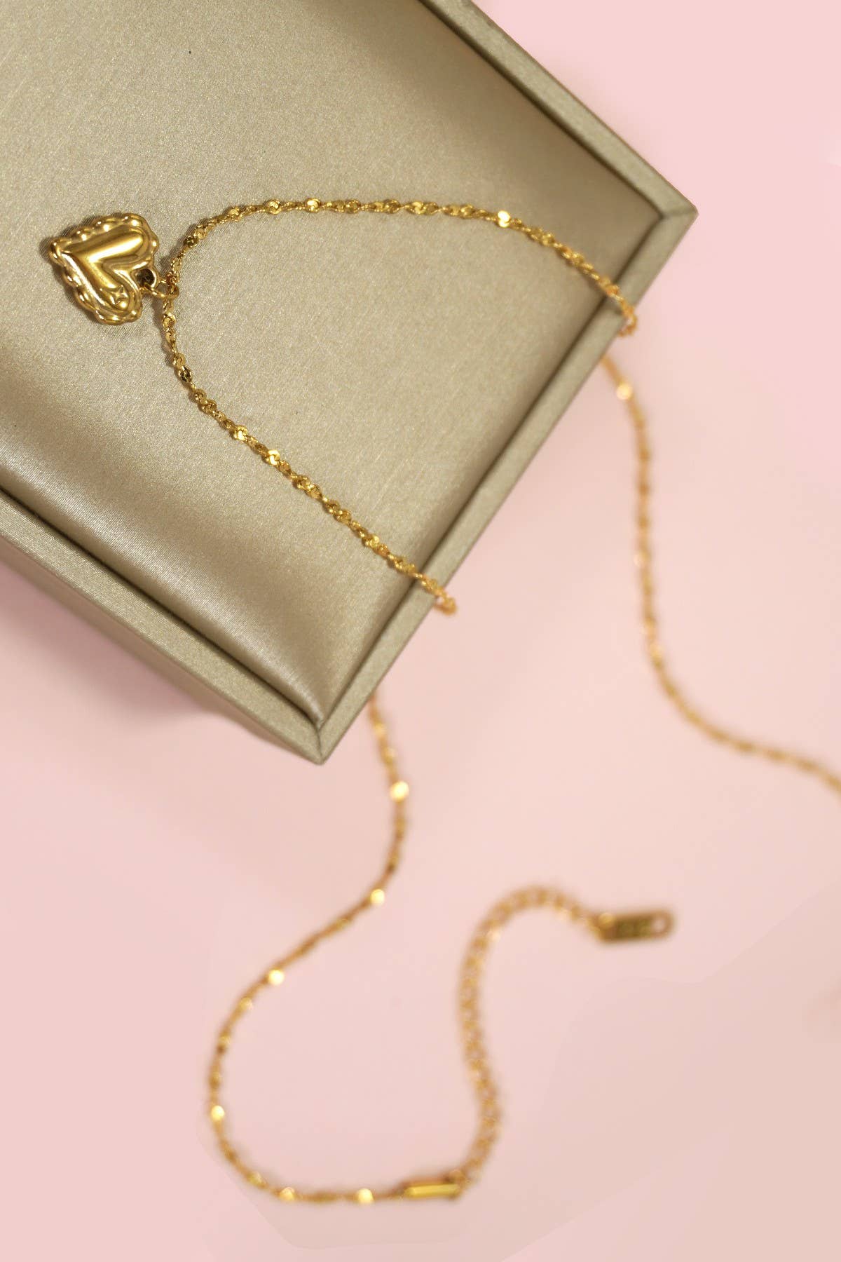 Textured Heart Necklace