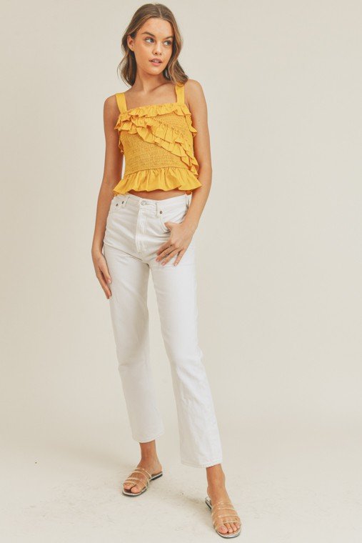 Vanessa Ruffle Tank | FINAL SALE