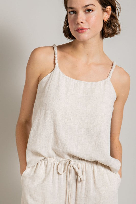 Katya Linen Blend Tank | FINAL SALE