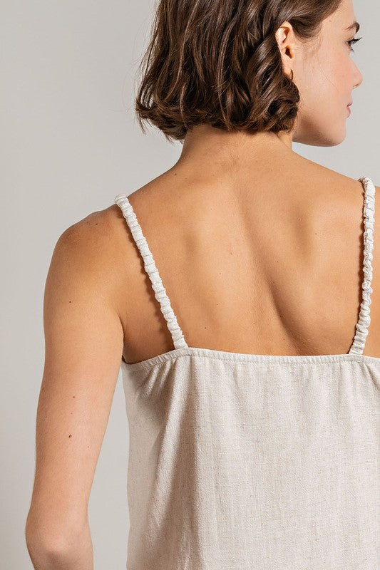 Katya Linen Blend Tank | FINAL SALE