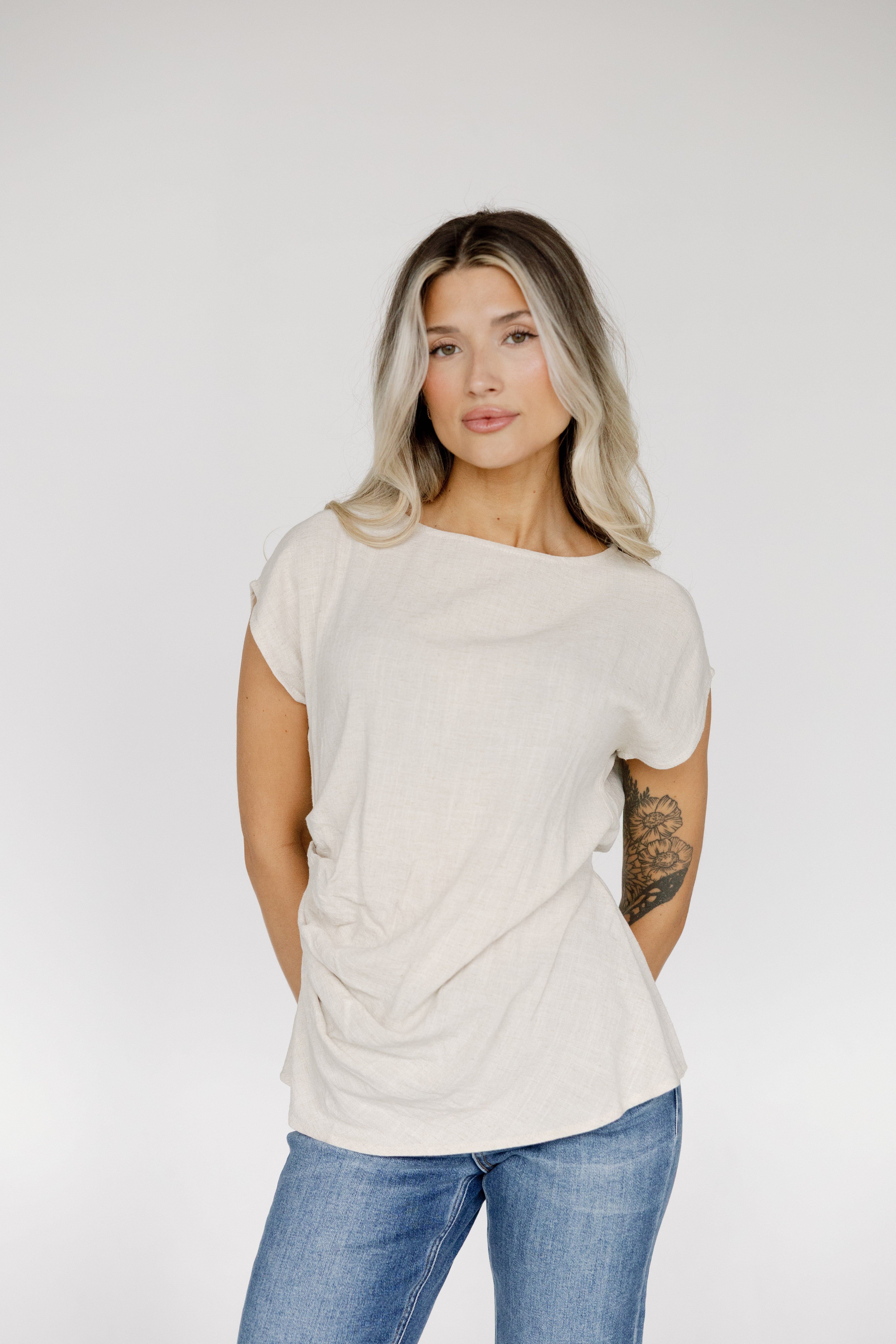 Alaya Shirred Waist Top