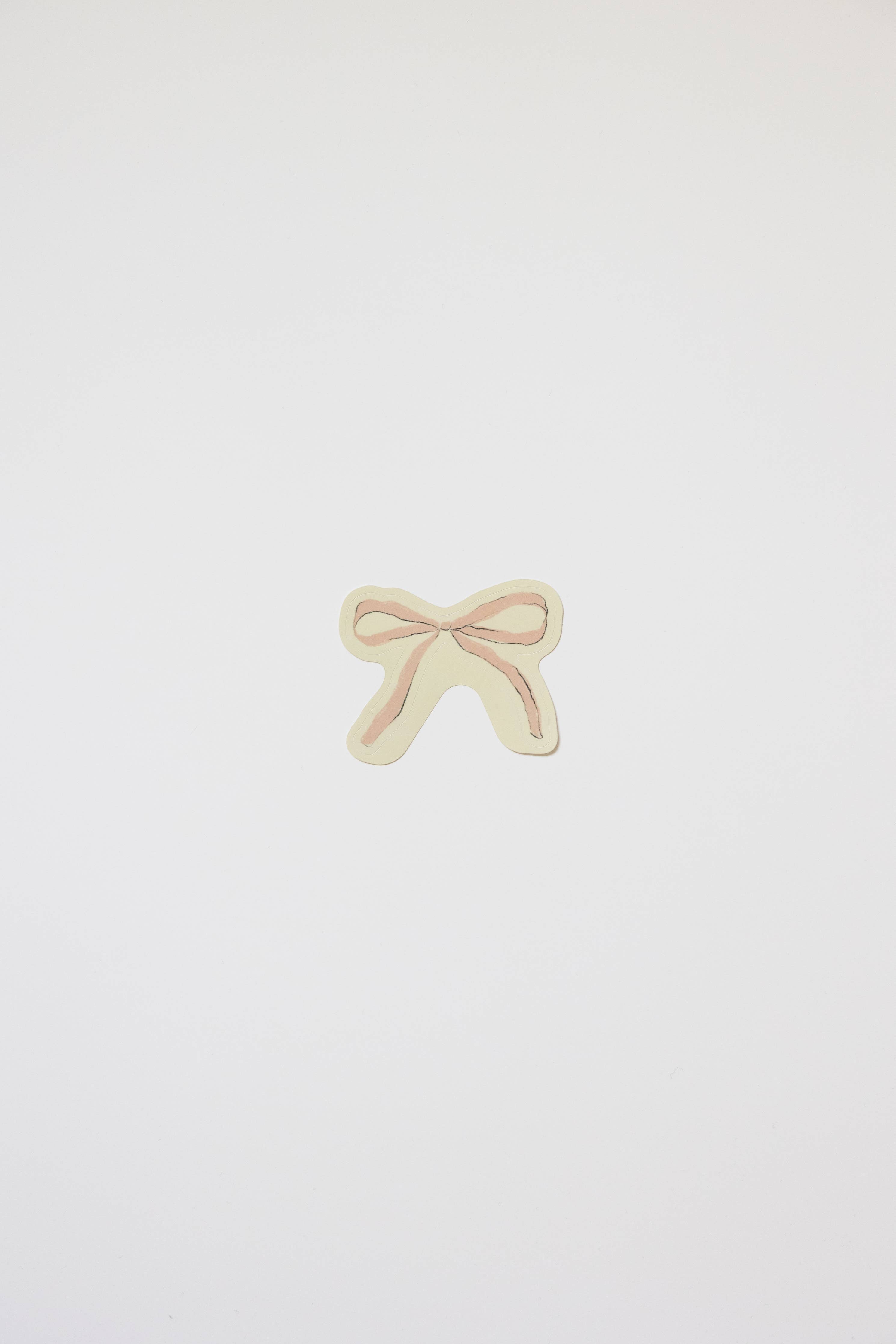 Pink Ribbon Bow Sticker