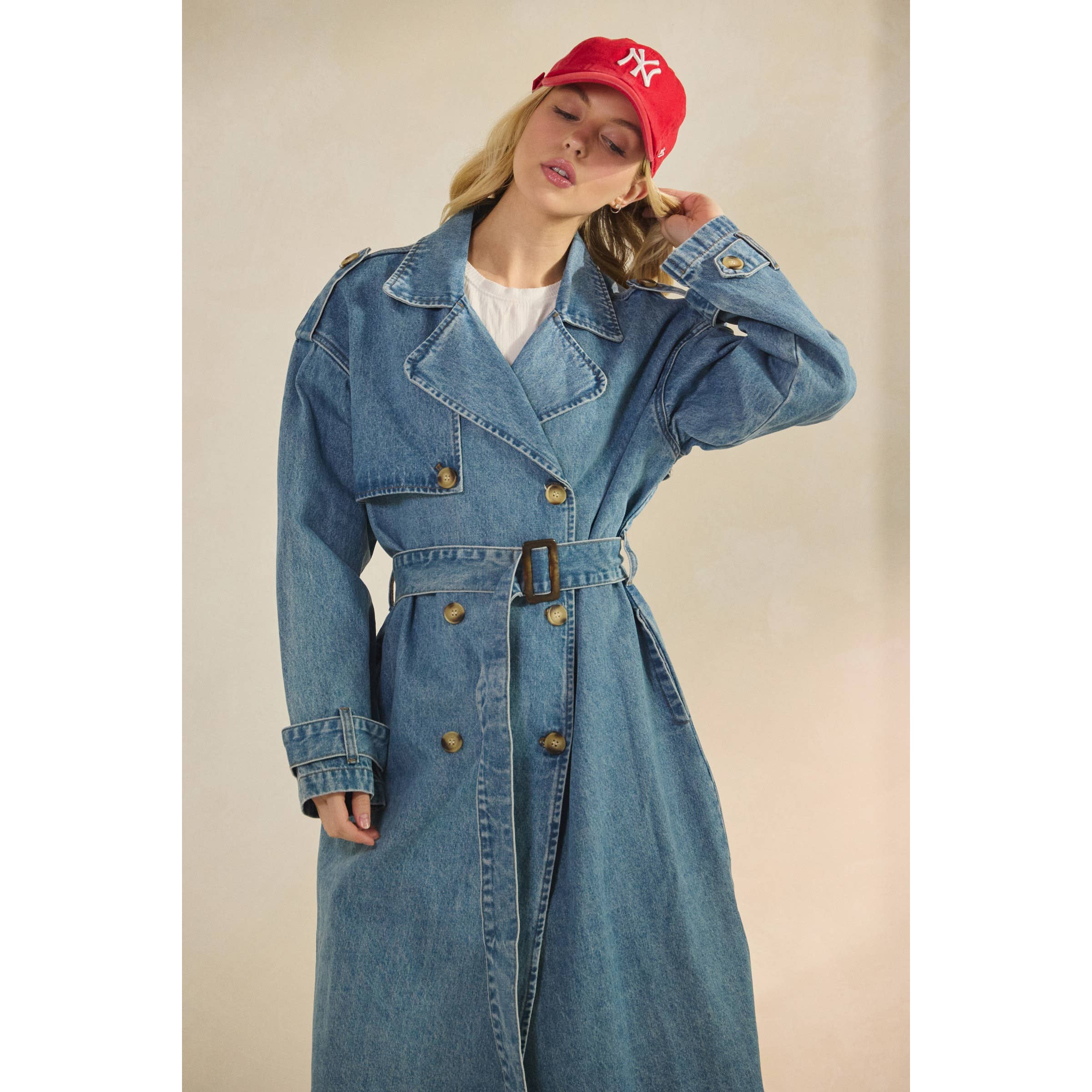 Meg Denim Trench Coat