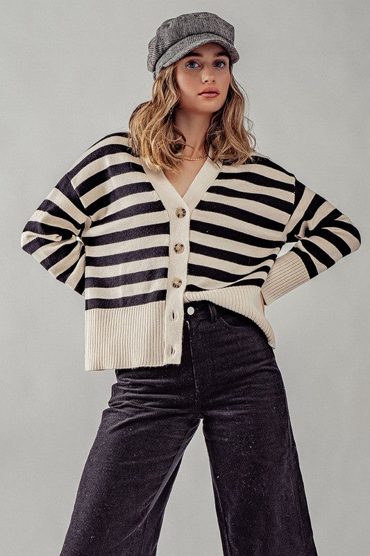 Ria Relaxed Button Cardi