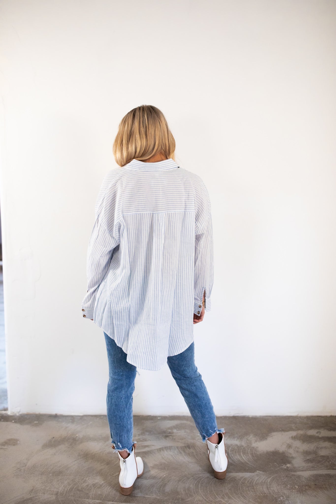 Lexi Mixed Stripe Button Down | FINAL SALE