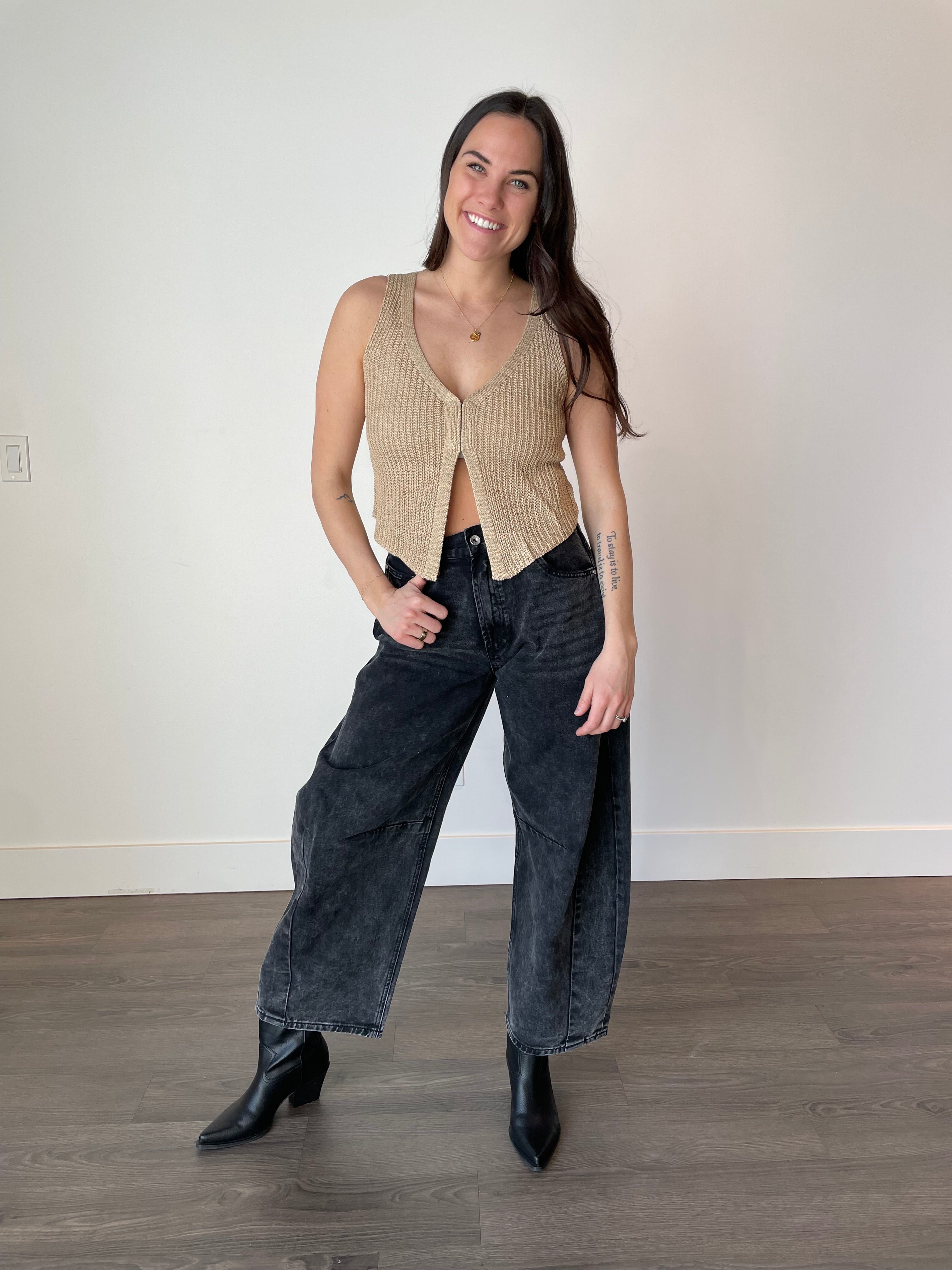 Maisie Crochet Crop Tank FINAL SALE