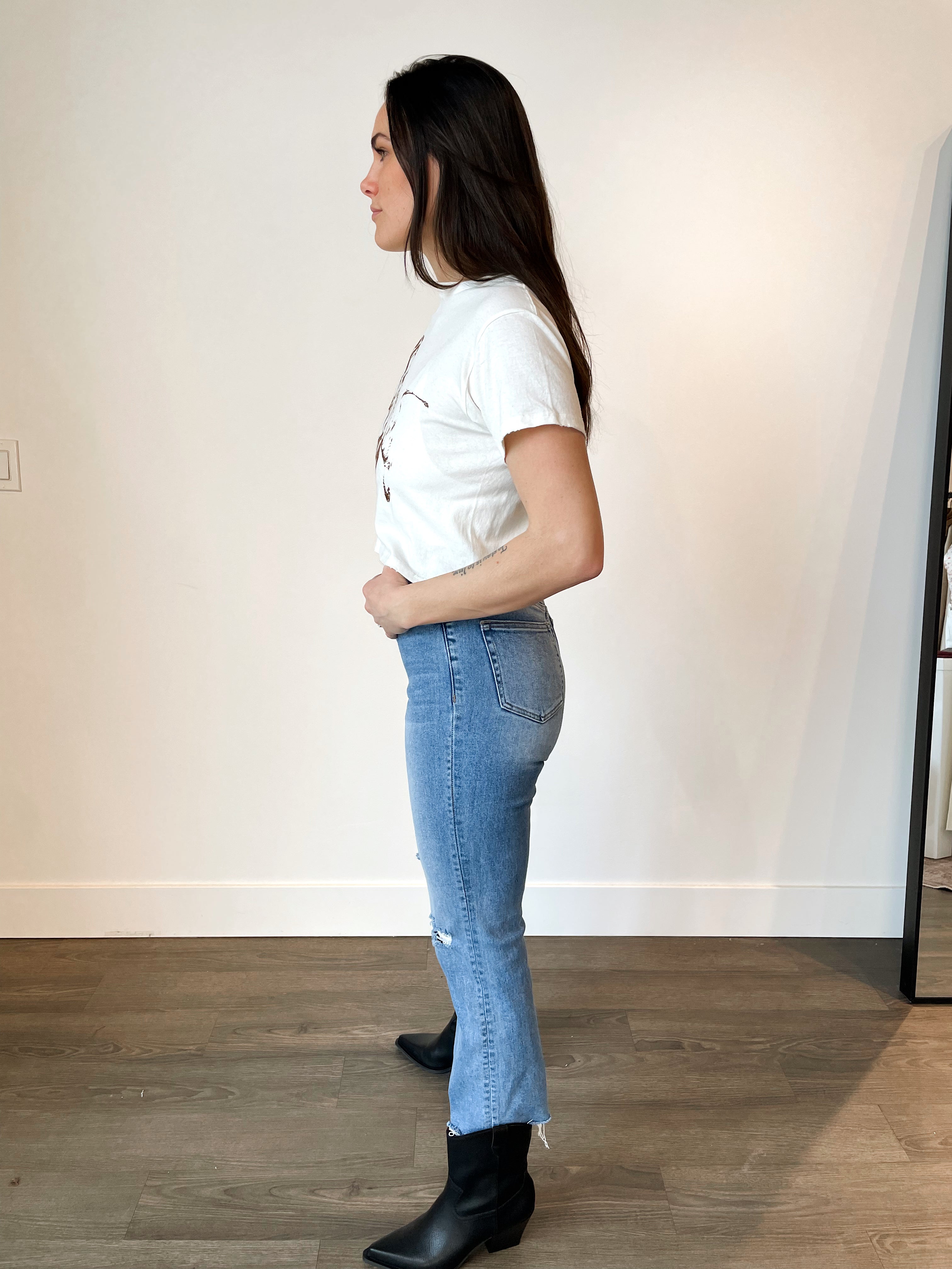 Rodeo Cowboy Crop Tee