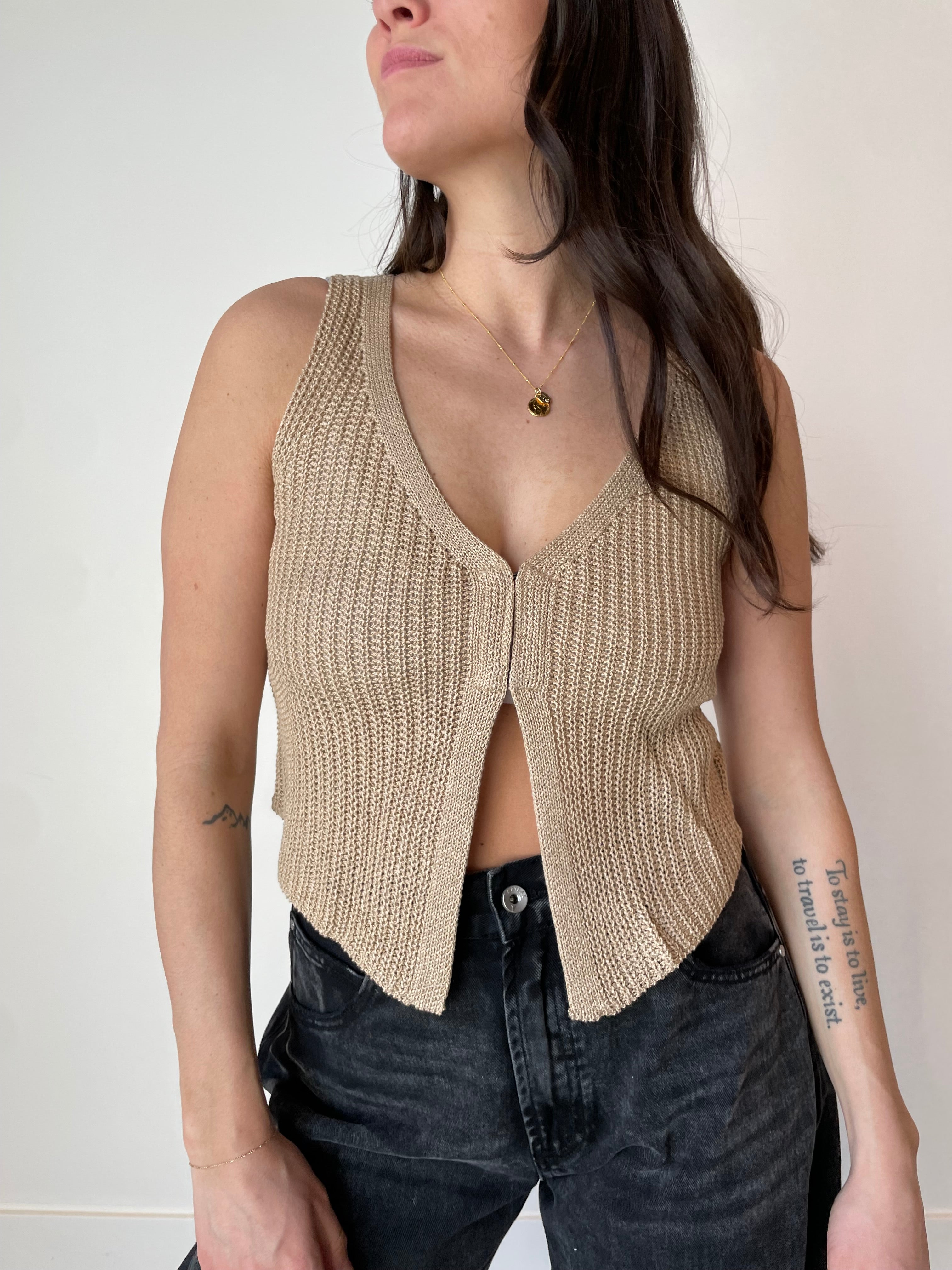 Maisie Crochet Crop Tank FINAL SALE