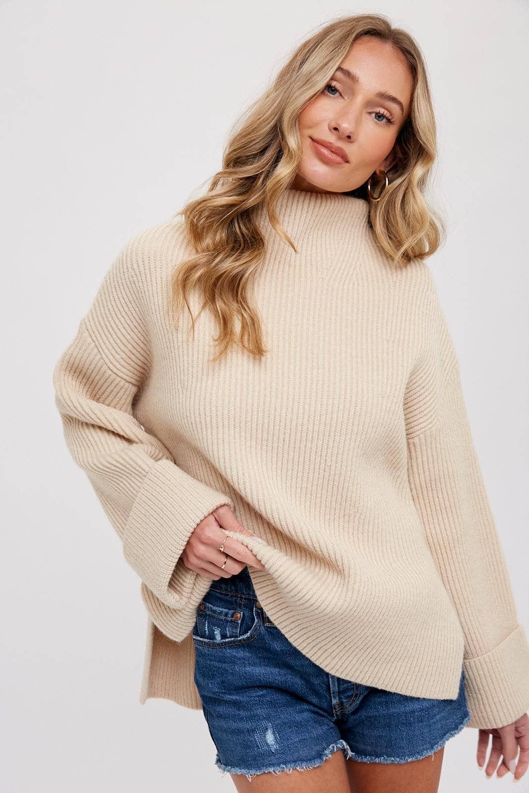 Mack Oversized Funnel Neck Sweater FINAL SALE