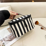 Striped Cosmetic Bag
