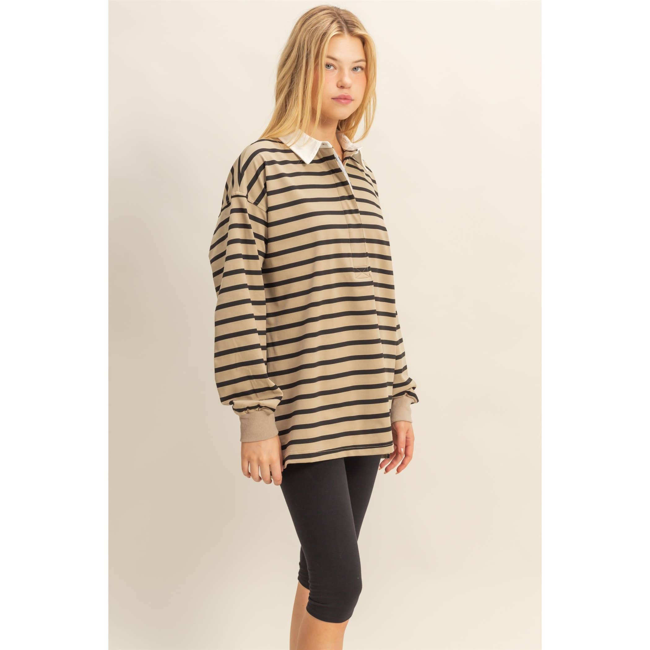 Sydney Striped Rugby Polo FINAL SALE