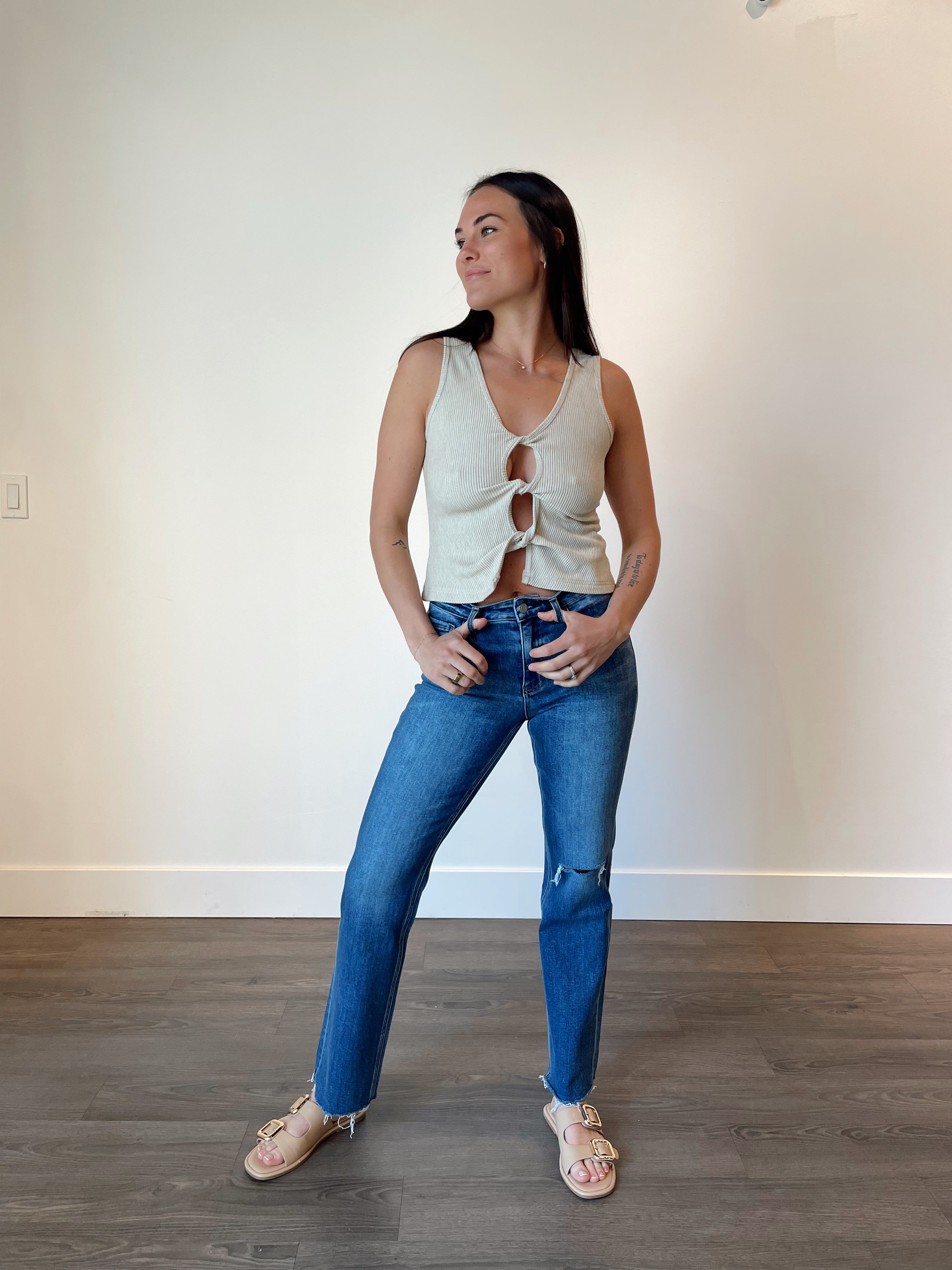 Cher Twist Front Tank FINAL SALE