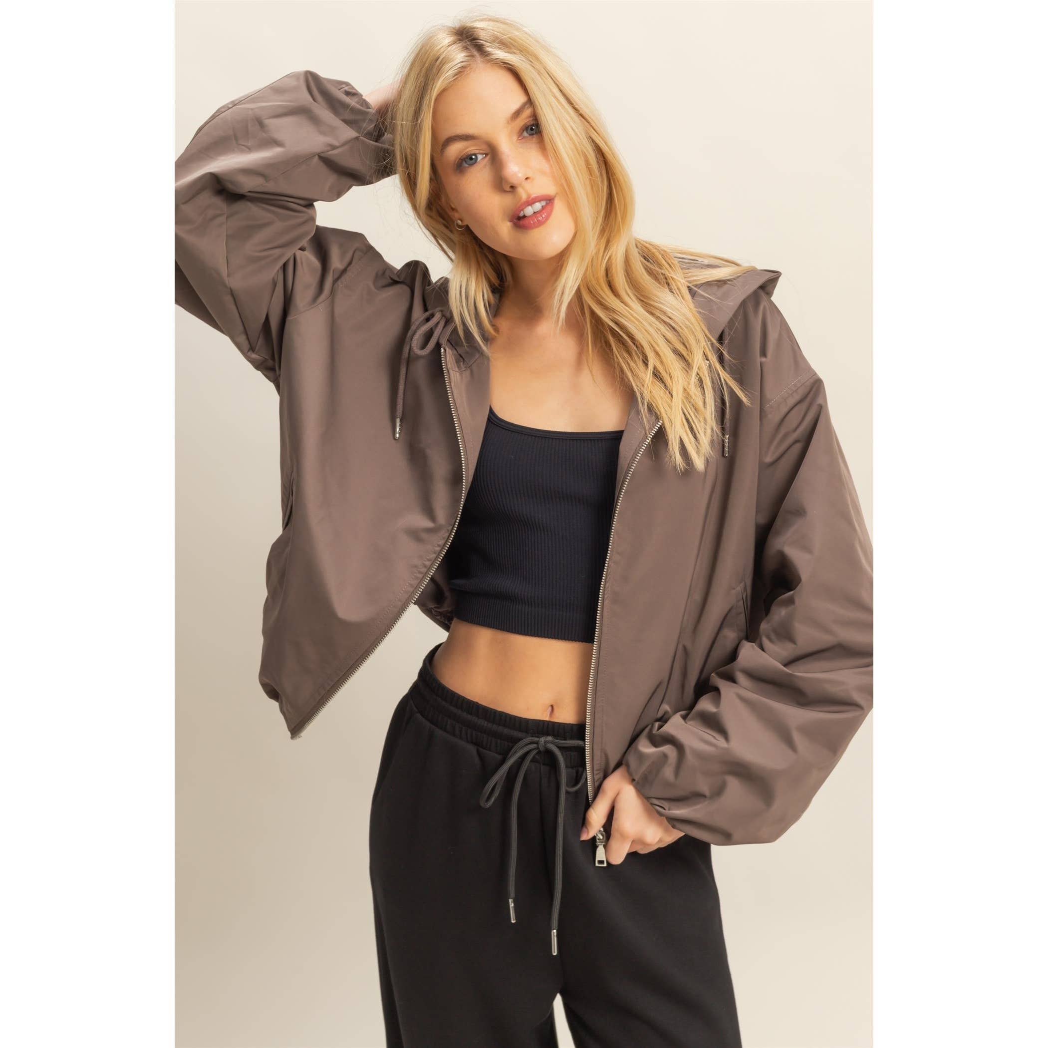 Sabrina Hooded Zip-Up Jacket