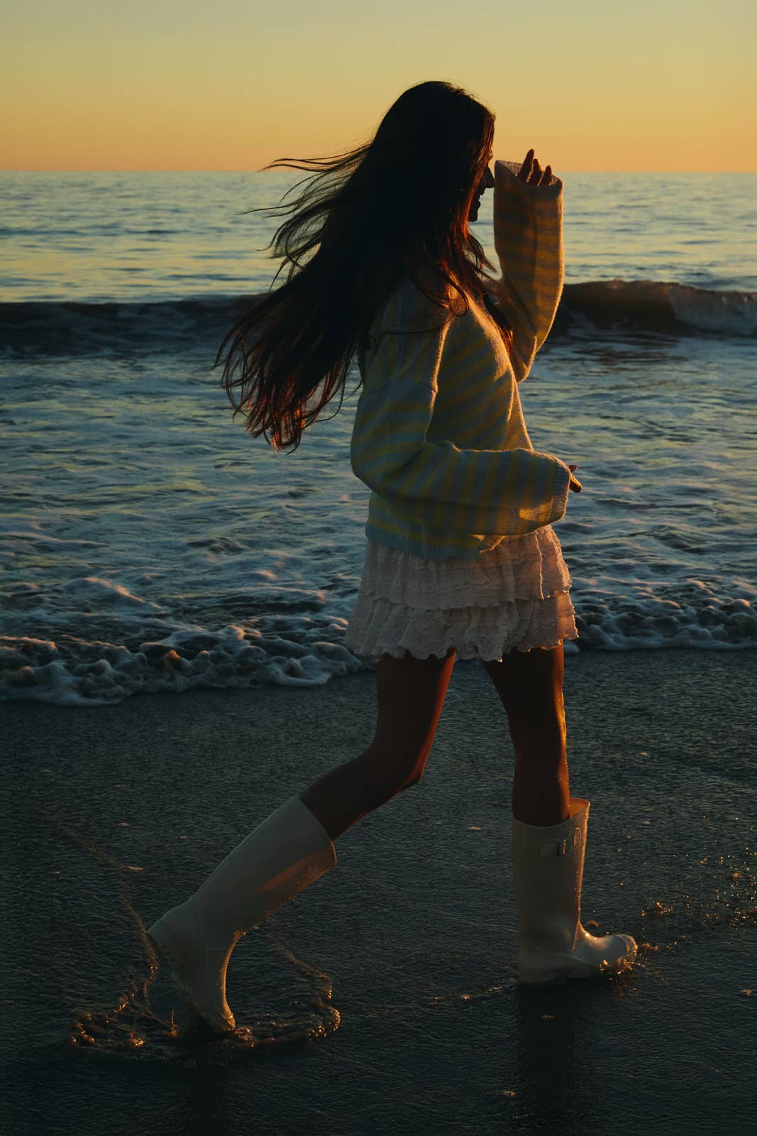 Arianna Tiered Lace Mini Skirt