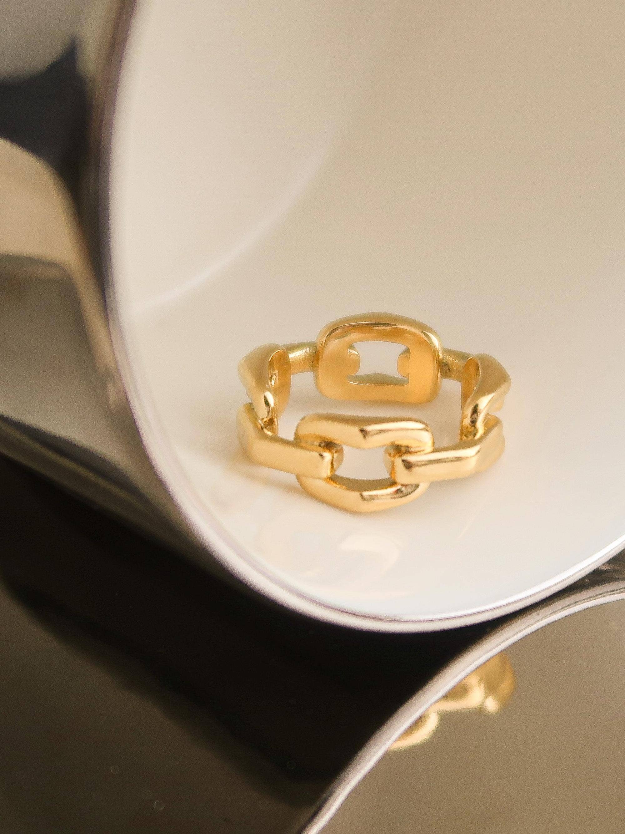 Brooklyn 18K Gold Braided Ring