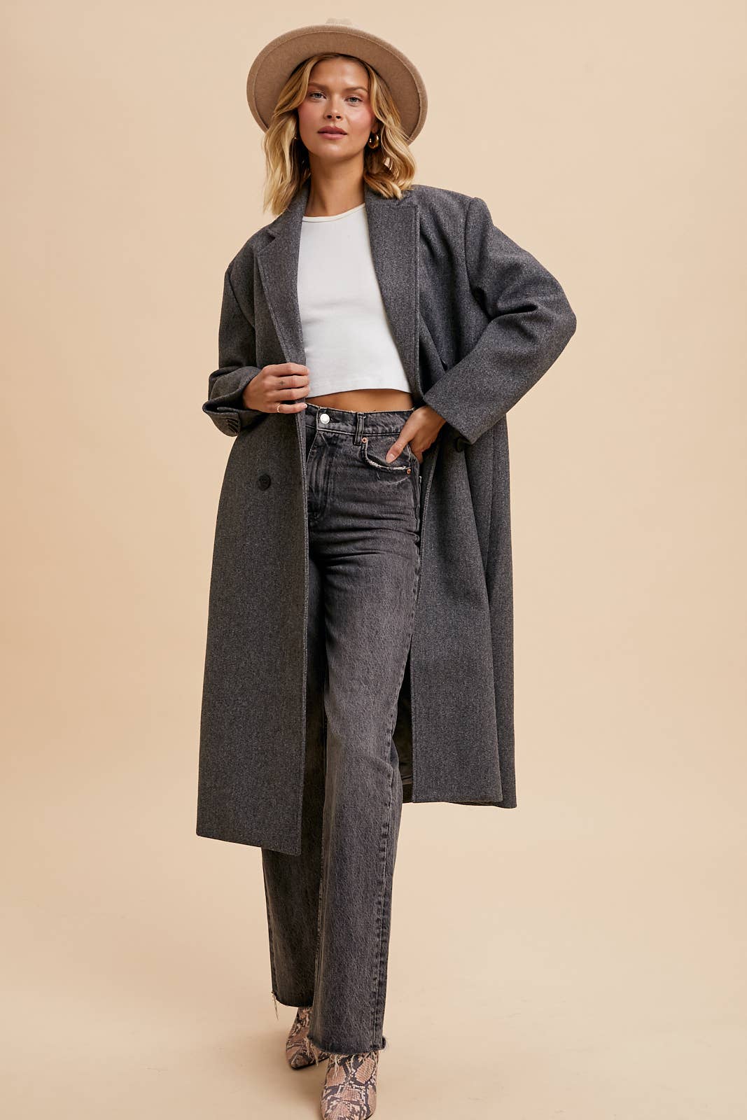 Carrie Felted Duster Coat FINAL SALE