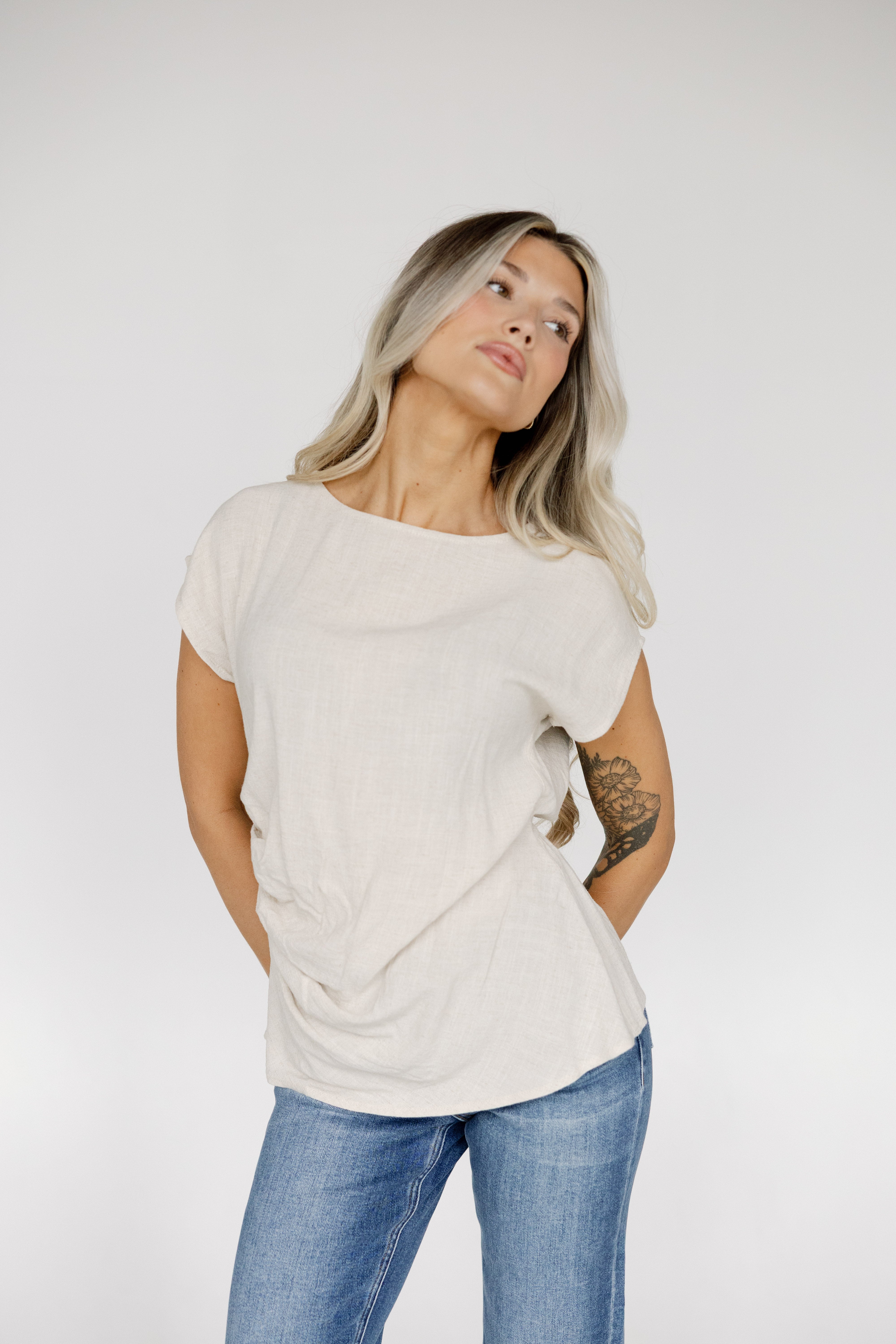 Alaya Shirred Waist Top