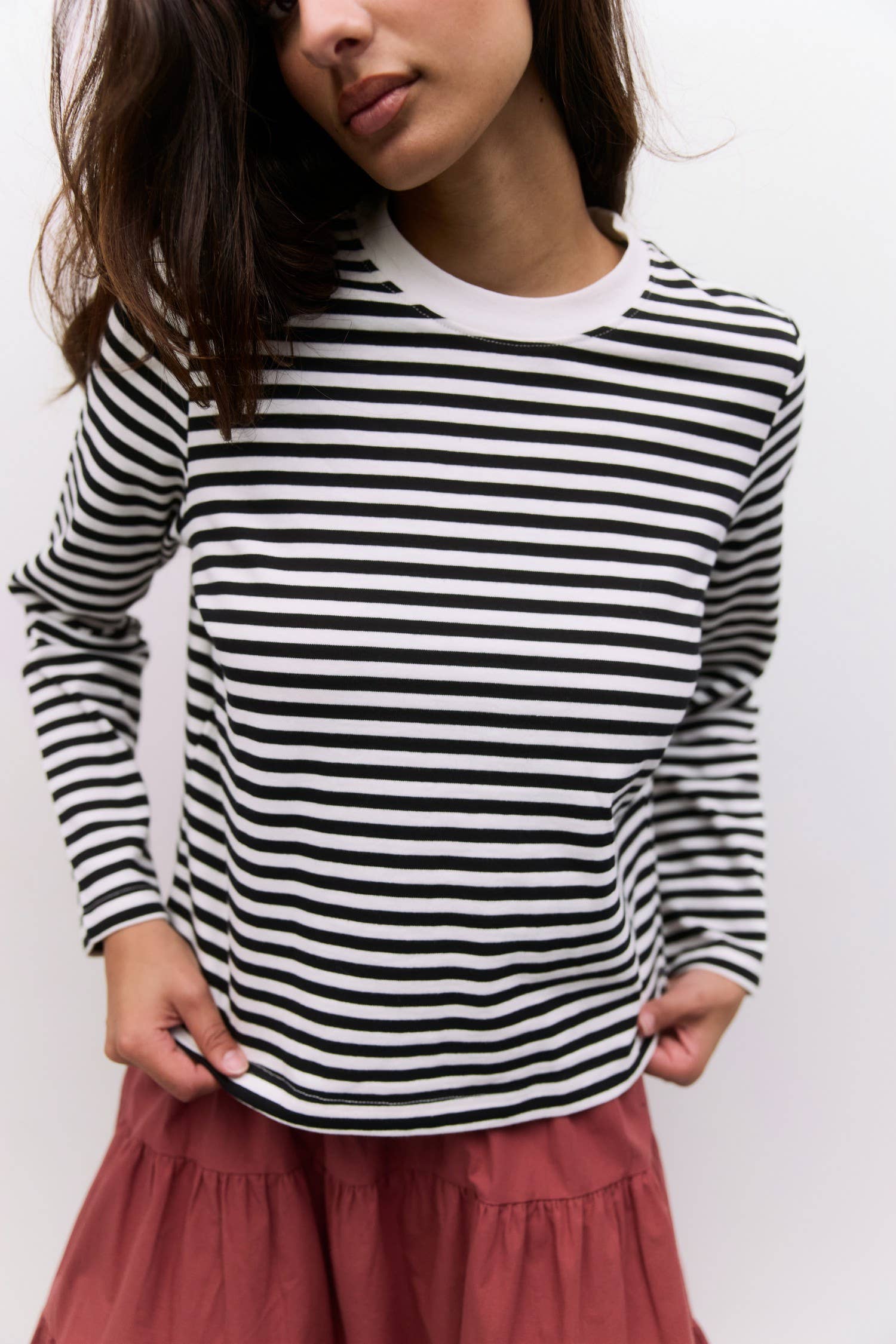 Kathleen Striped Long Sleeve Tee