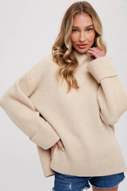 Mack Oversized Funnel Neck Sweater FINAL SALE
