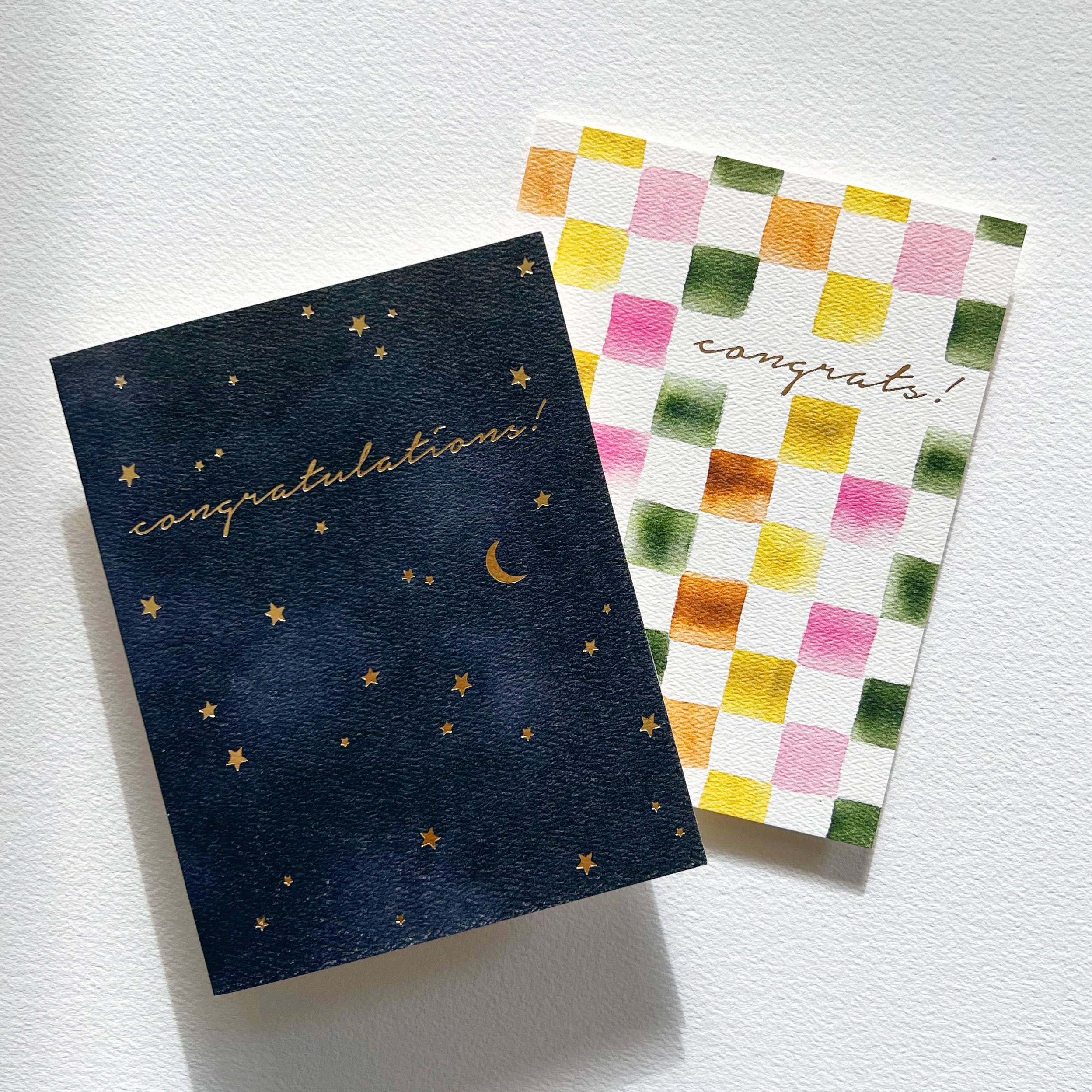 Checkerboard Congrats Card