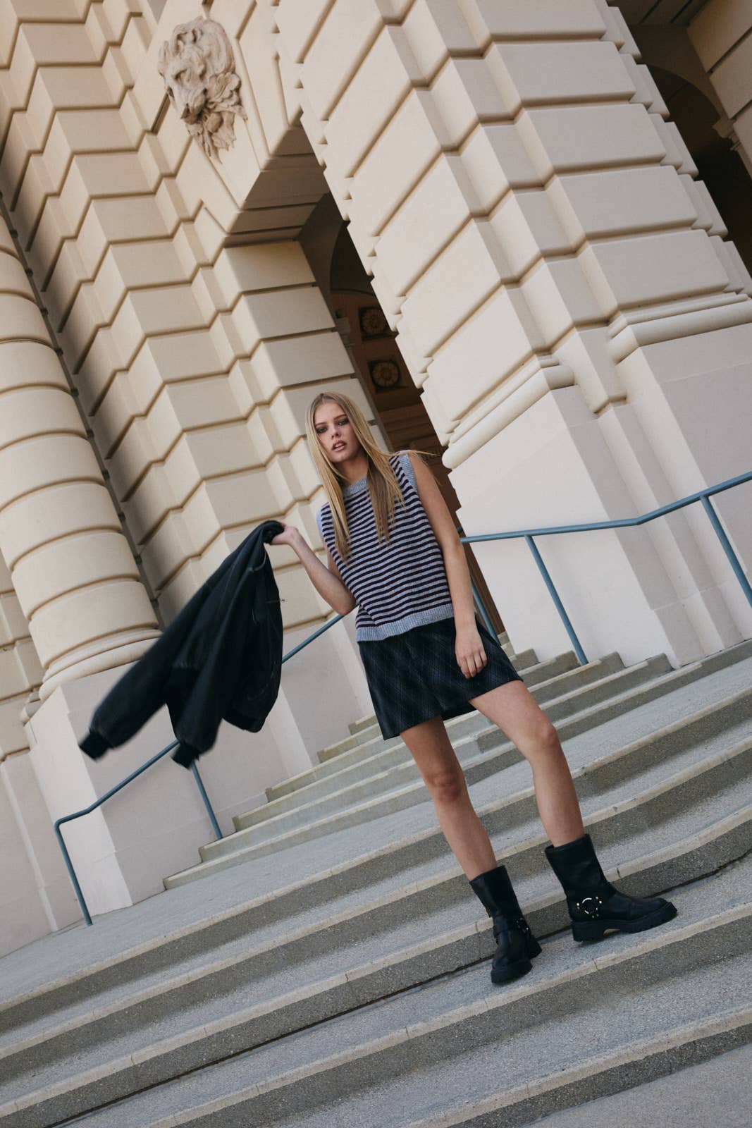 Keenan Striped Knit Sweater Vest FINAL SALE