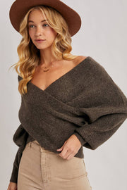 Elliott Crossover Knit Sweater FINAL SALE