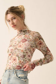 Emmy Sheer Floral Top | FINAL SALE