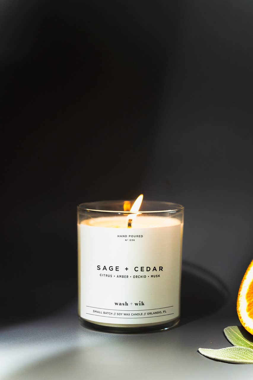 Sage & Cedar Soy Wax Candle
