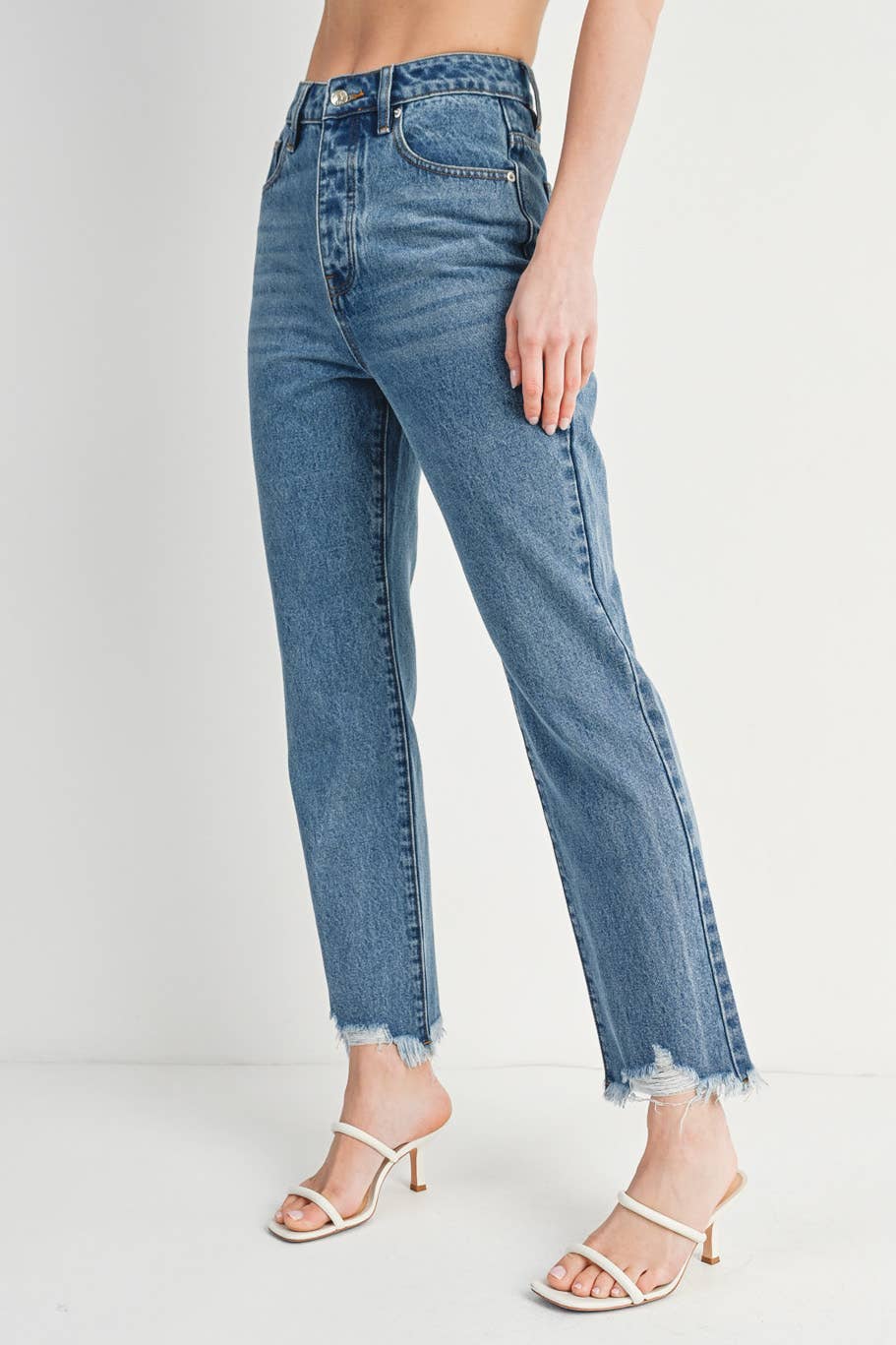 Max High Rise Straight Leg Denim