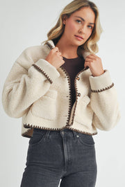 Aylin Cropped Sherpa Jacket