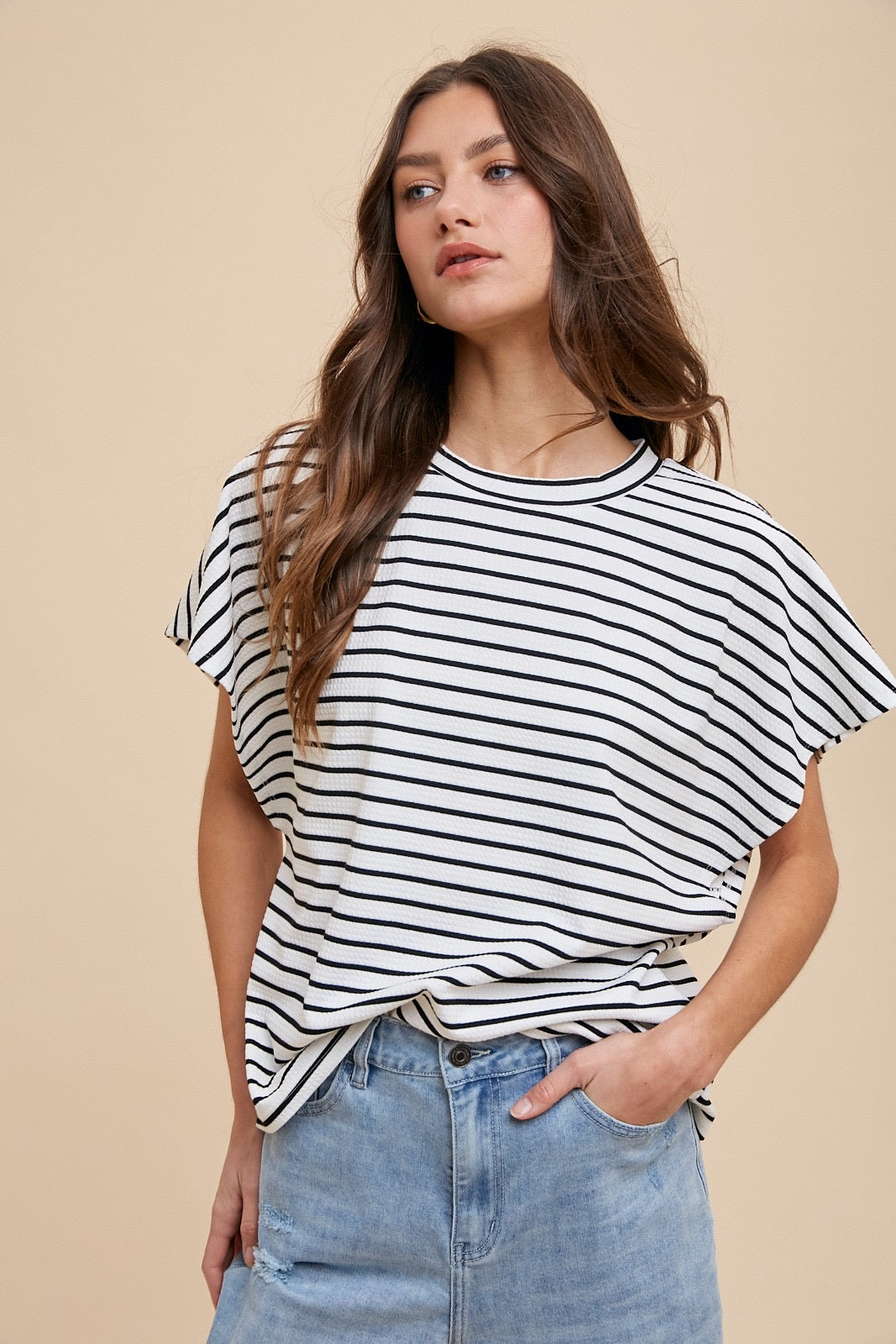 Camden Loose Fit Striped Tee FINAL SALE