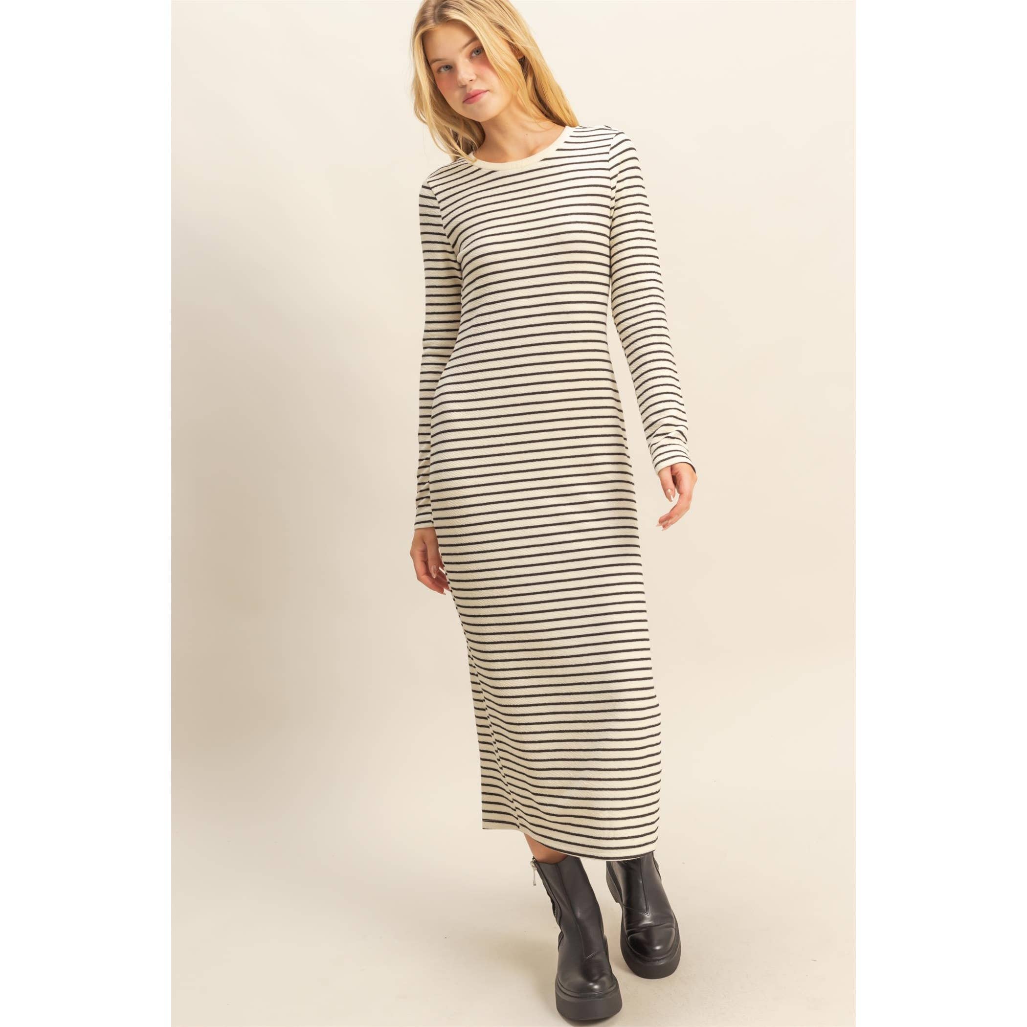 Jenny Striped Midi Dress