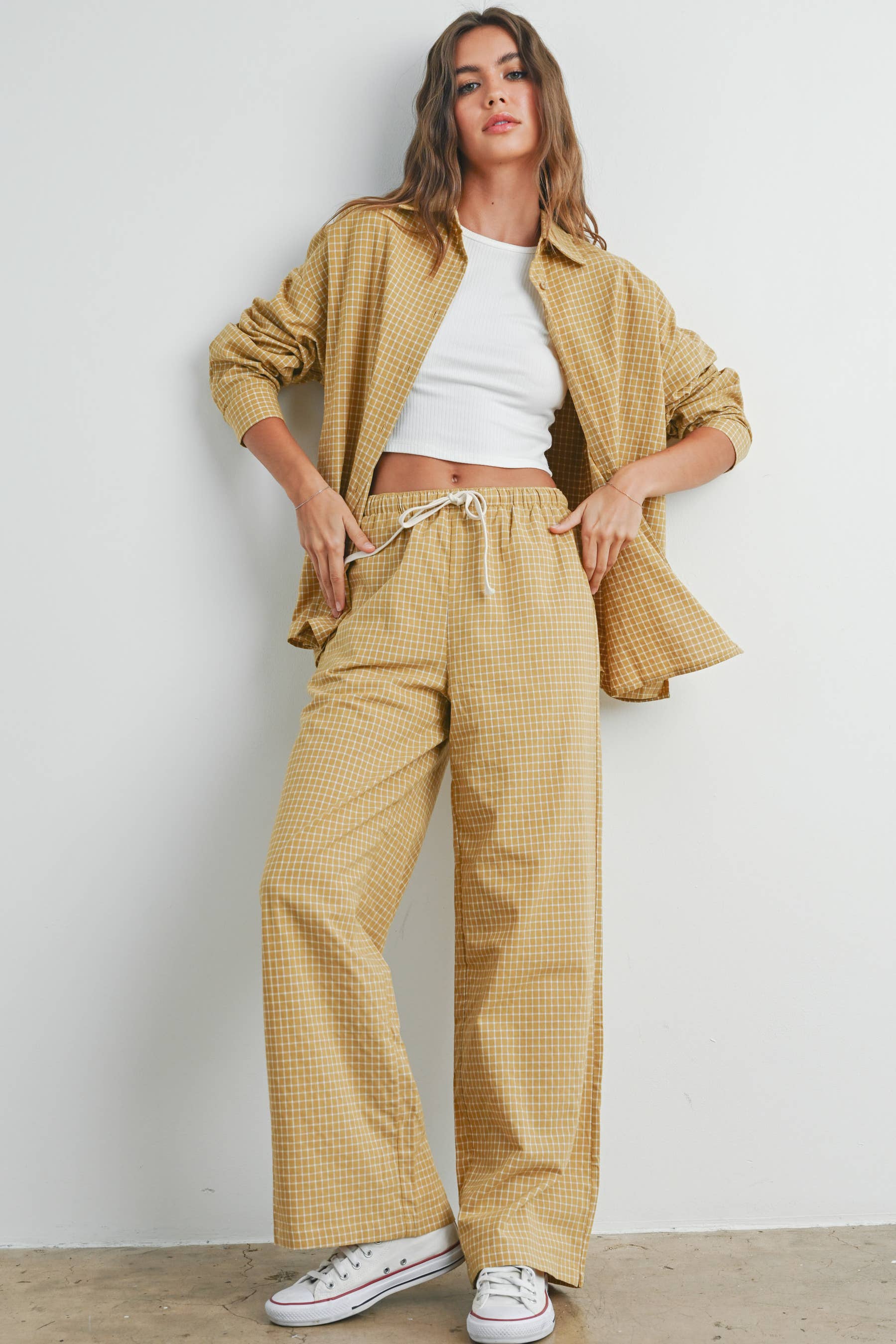 Amy Micro Check Pants FINAL SALE