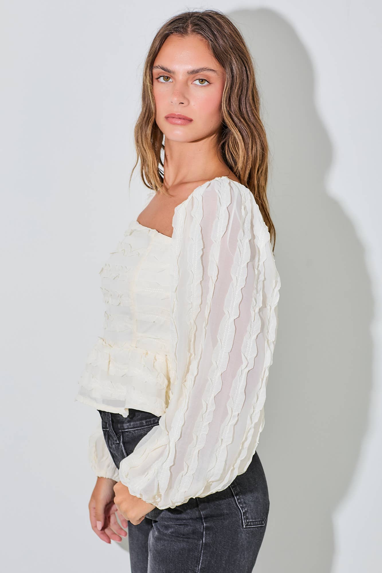 Ronnie Square Neck Blouse FINAL SALE