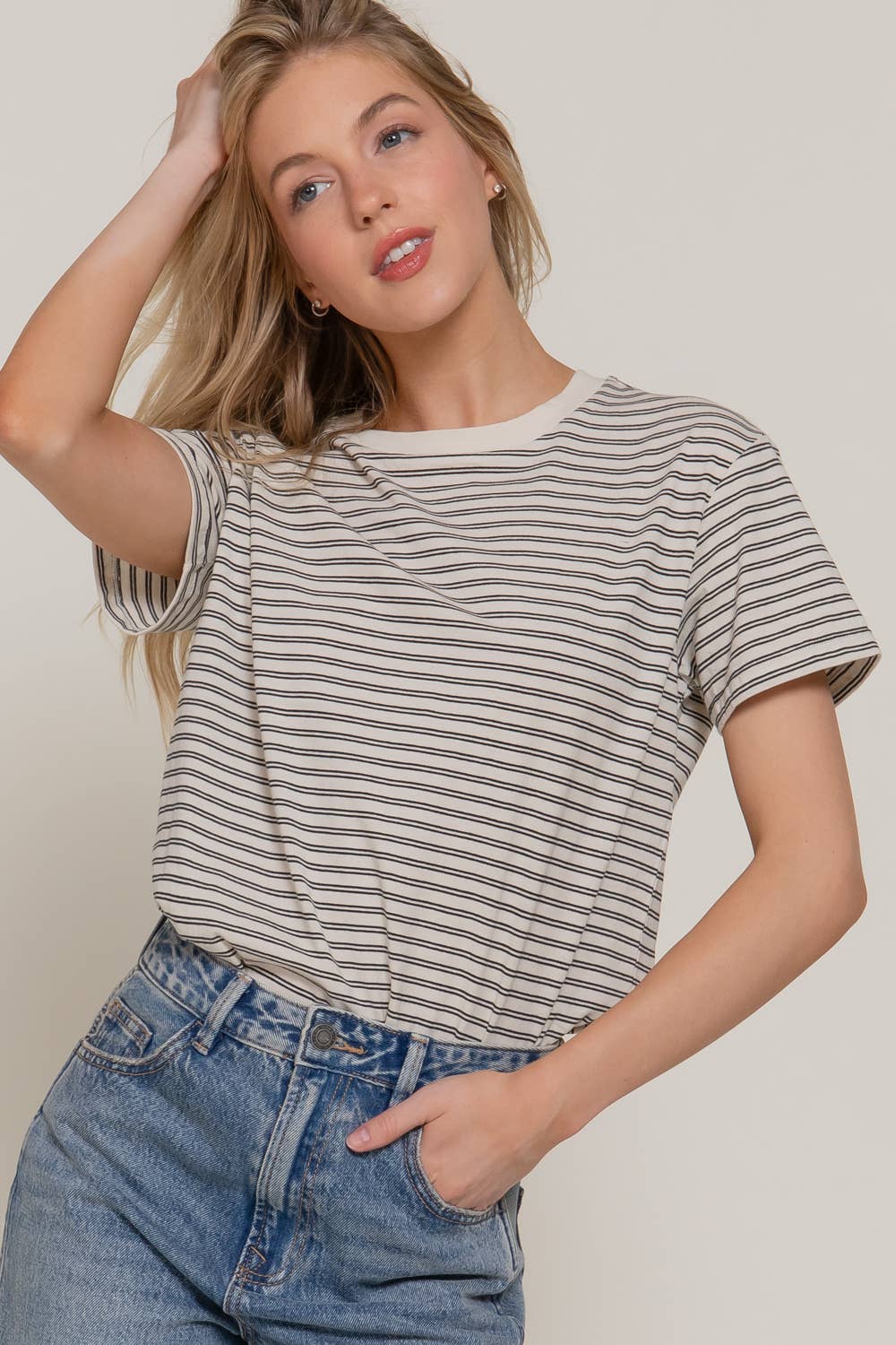 Cory Yarn Dyed Stripe Tee