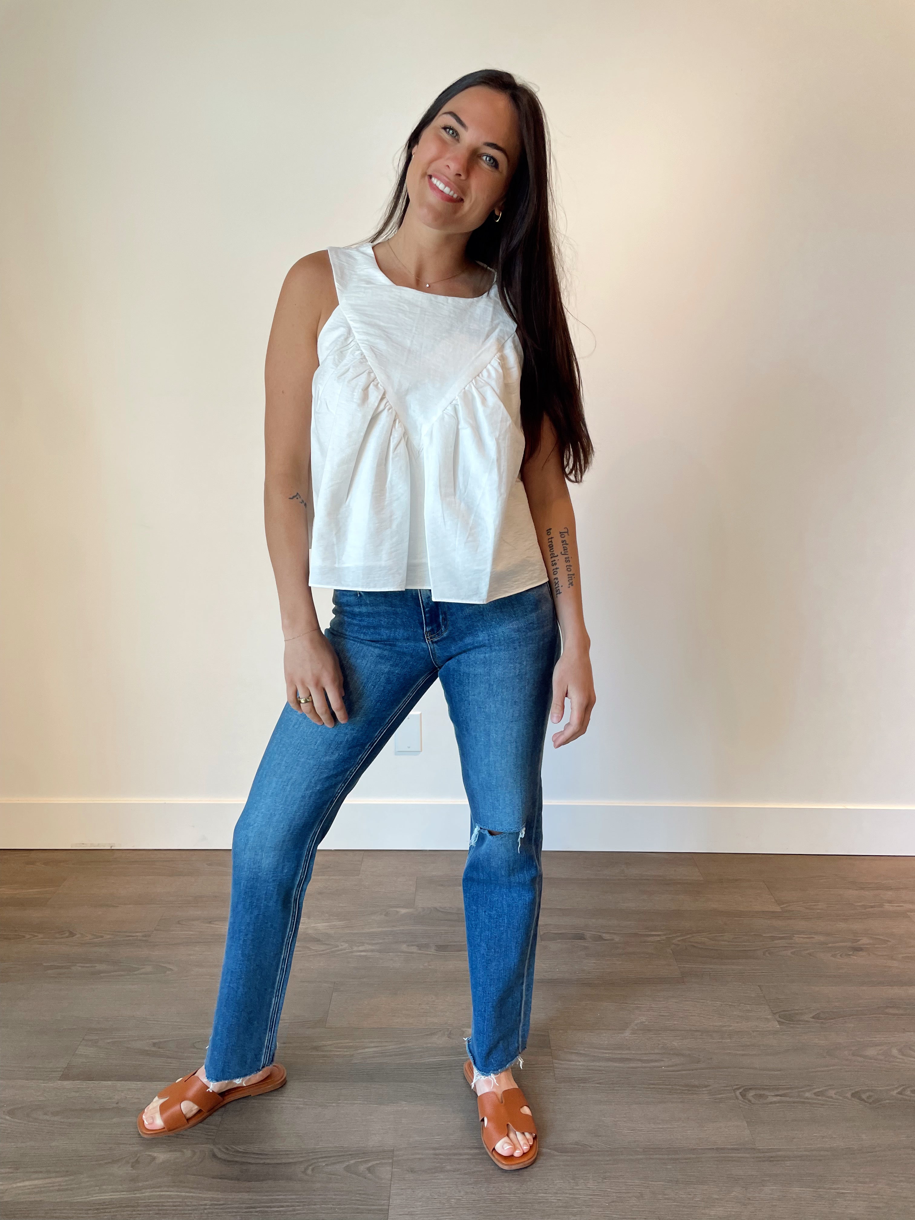 Cleo Shirred Detail Blouse FINAL SALE