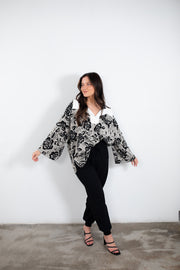 Daniela Open Collar Sweatshirt