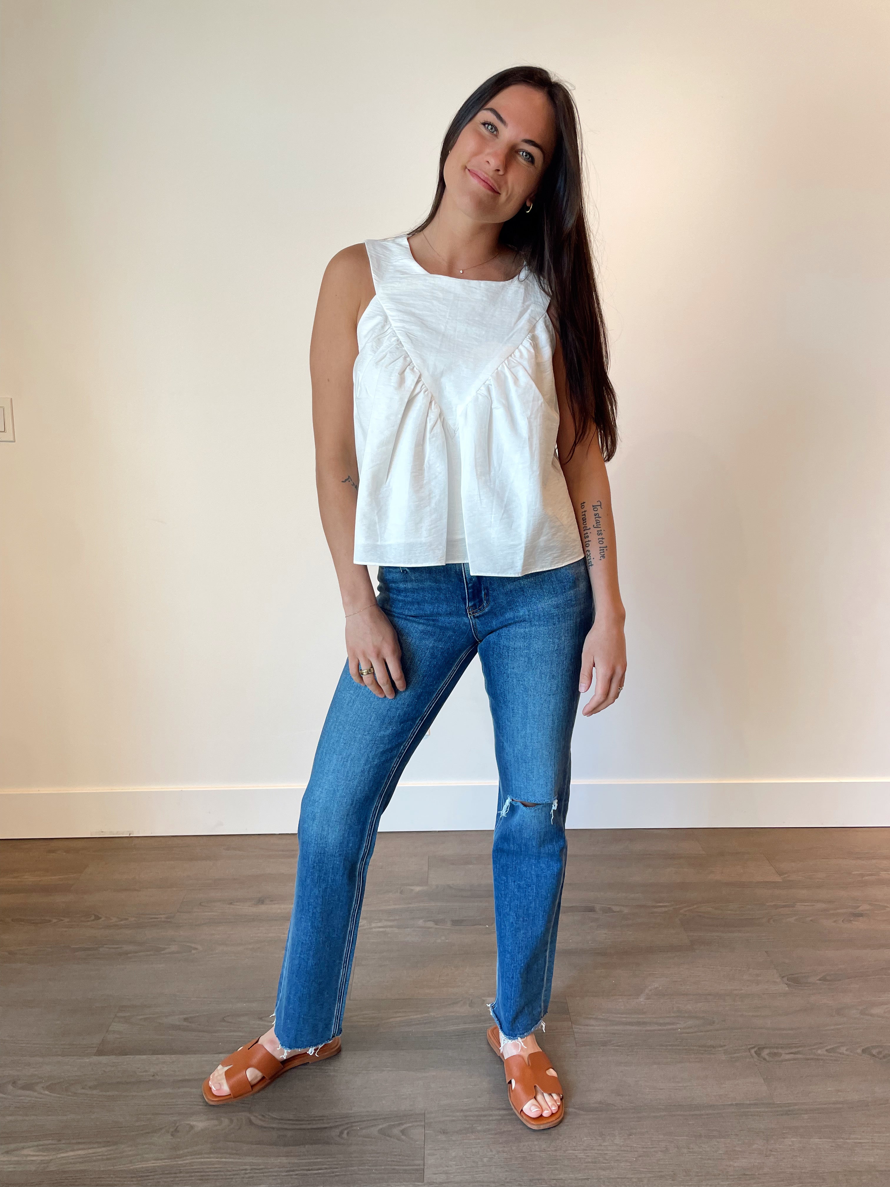 Cleo Shirred Detail Blouse FINAL SALE