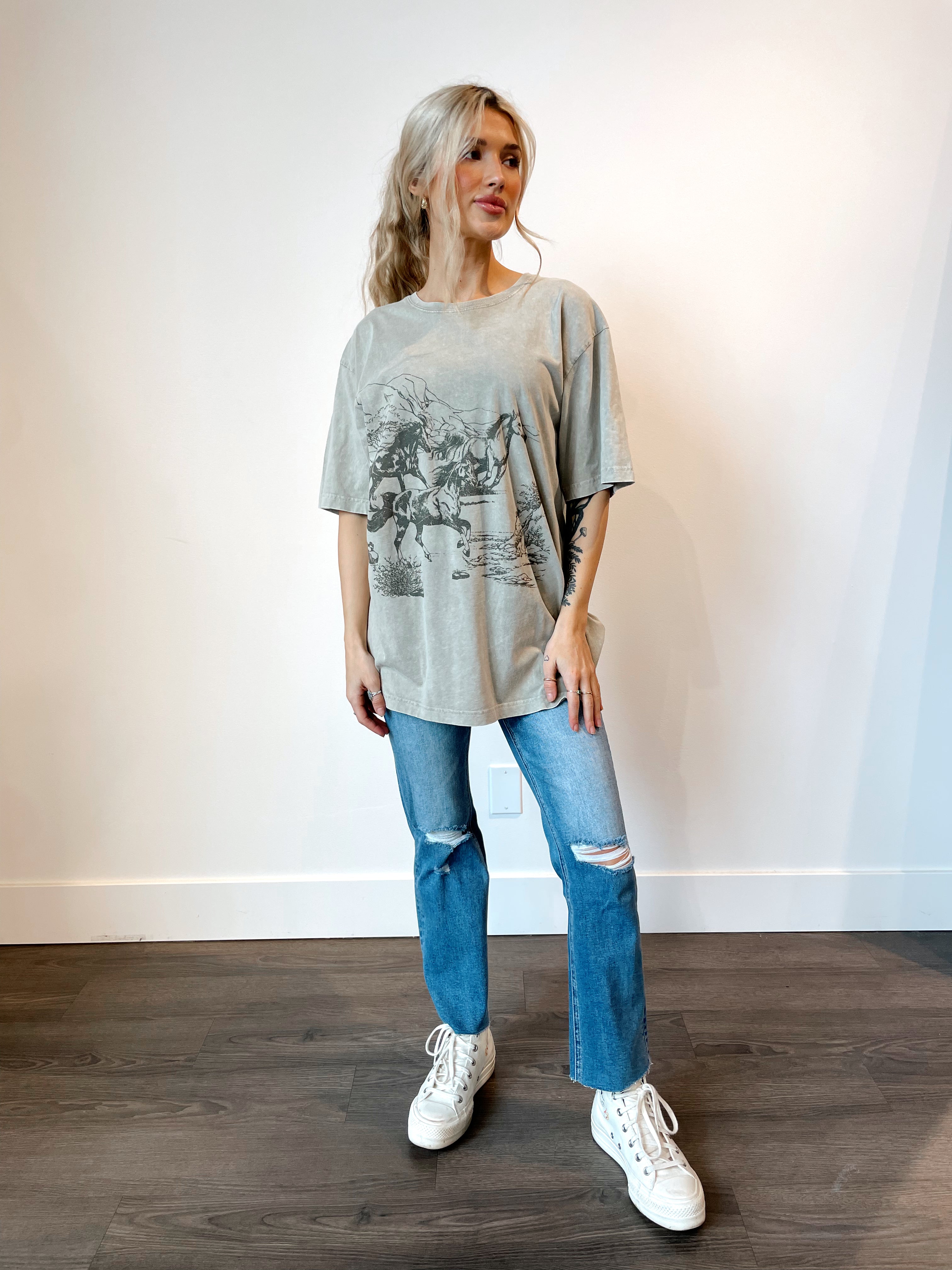 Desert Horses Vintage Graphic Tee FINAL SALE