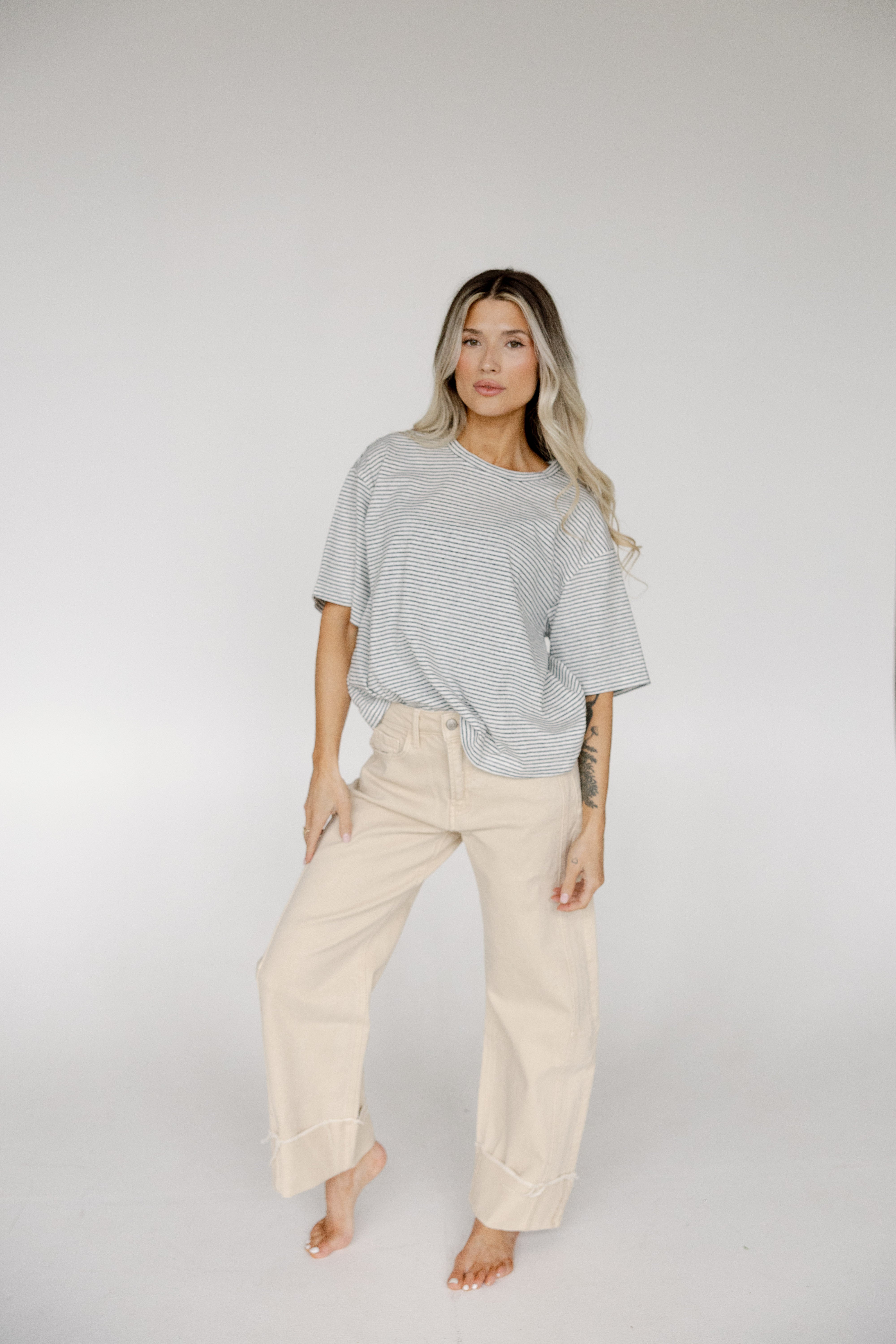 Anne Relaxed Striped Tee