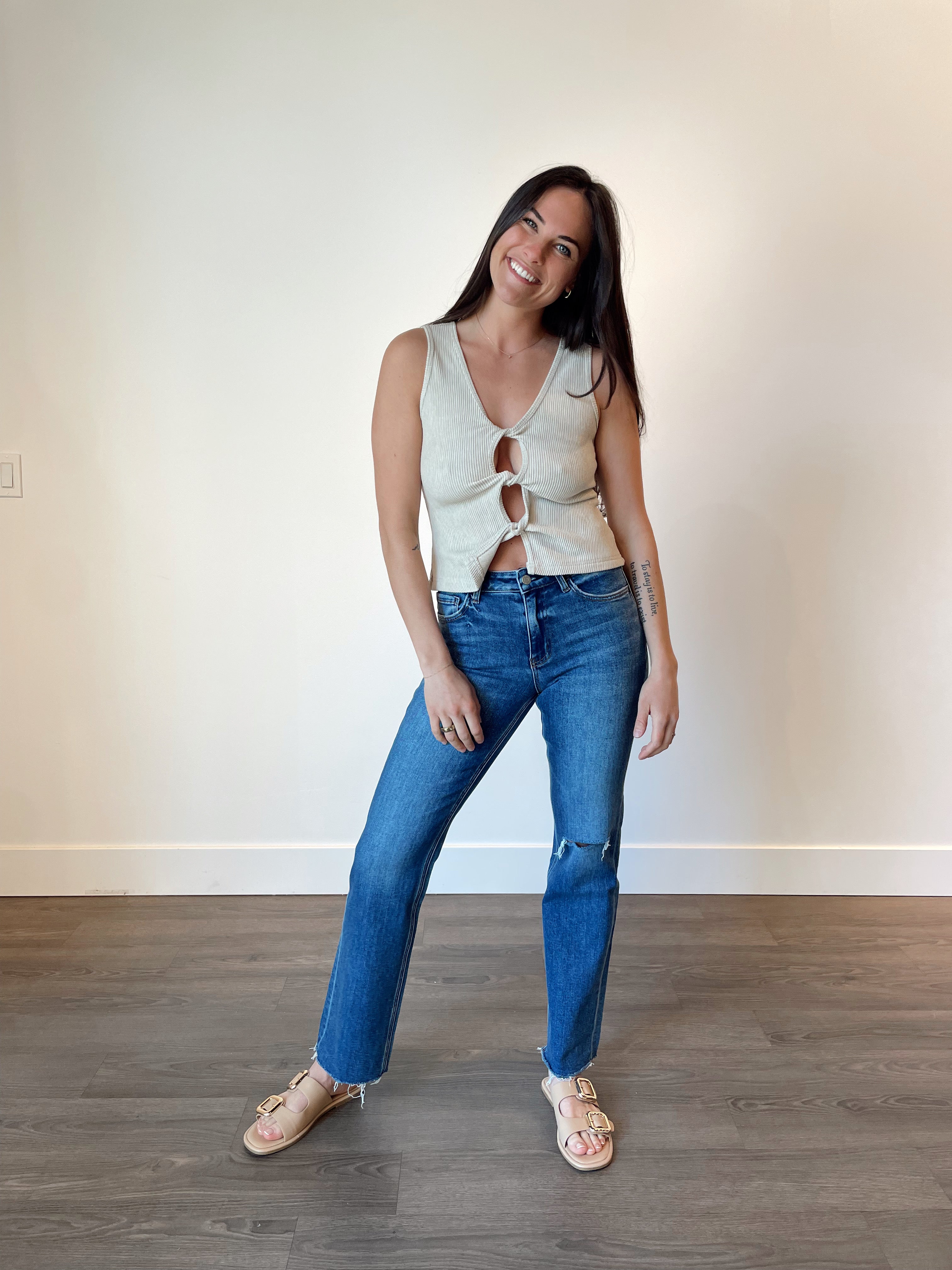 Cher Twist Front Tank FINAL SALE