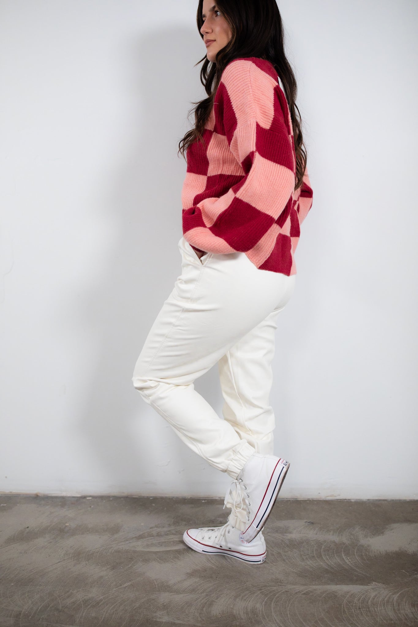 Teegan Faux Leather Joggers FINAL SALE