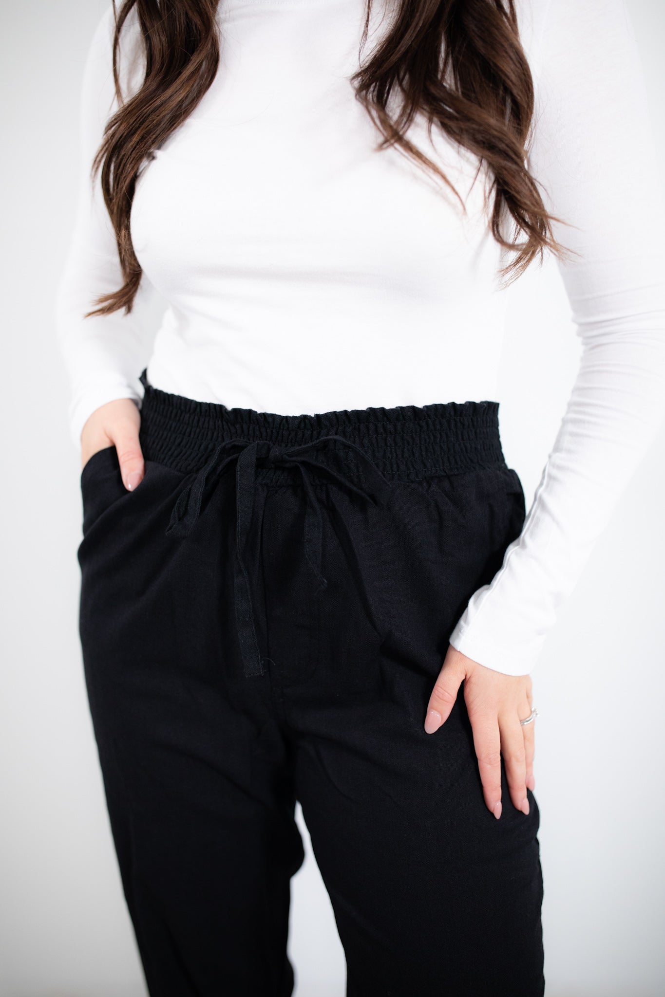 Everly Linen Blend Joggers | +Plus Available FINAL SALE