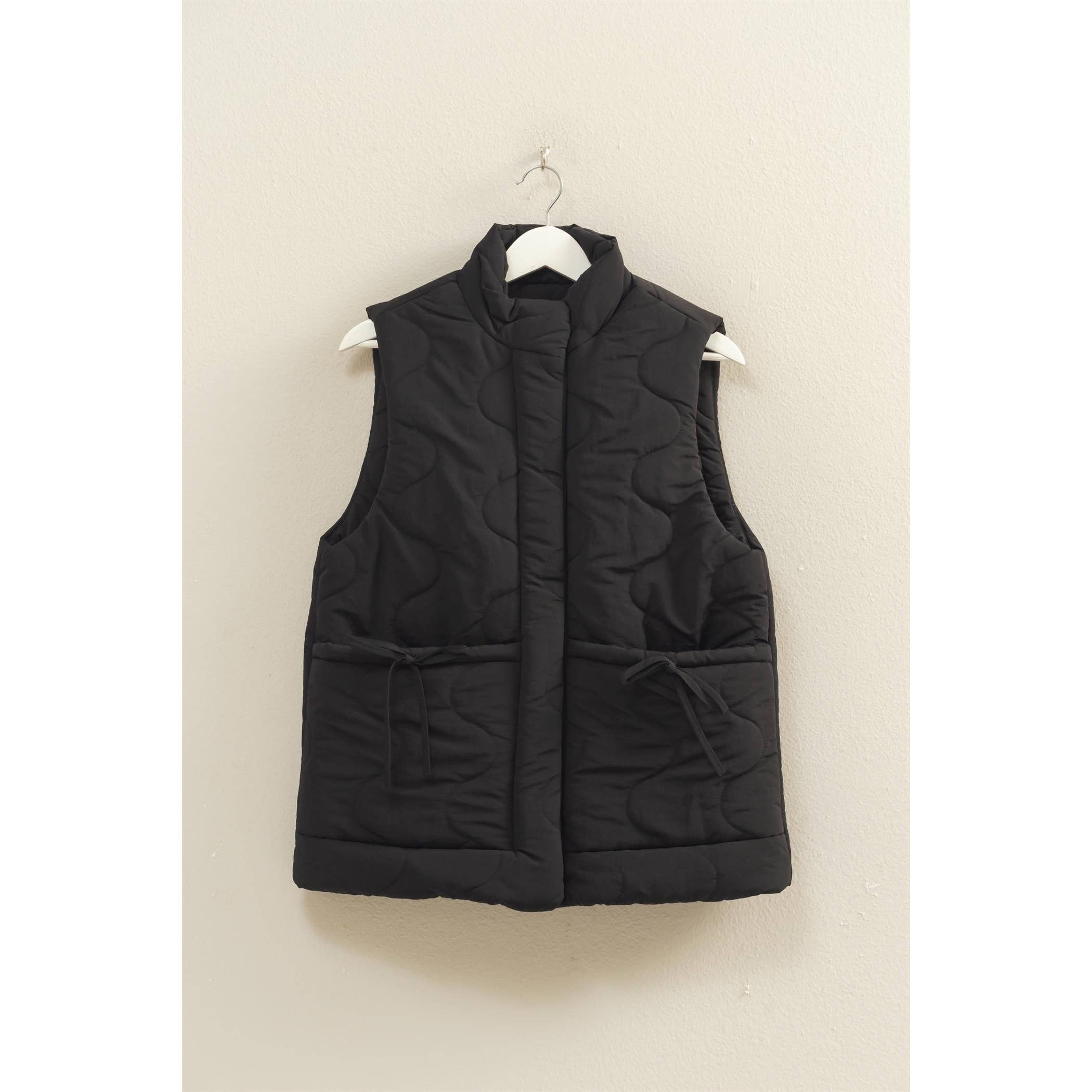 Wave Quilted Puffer Vest